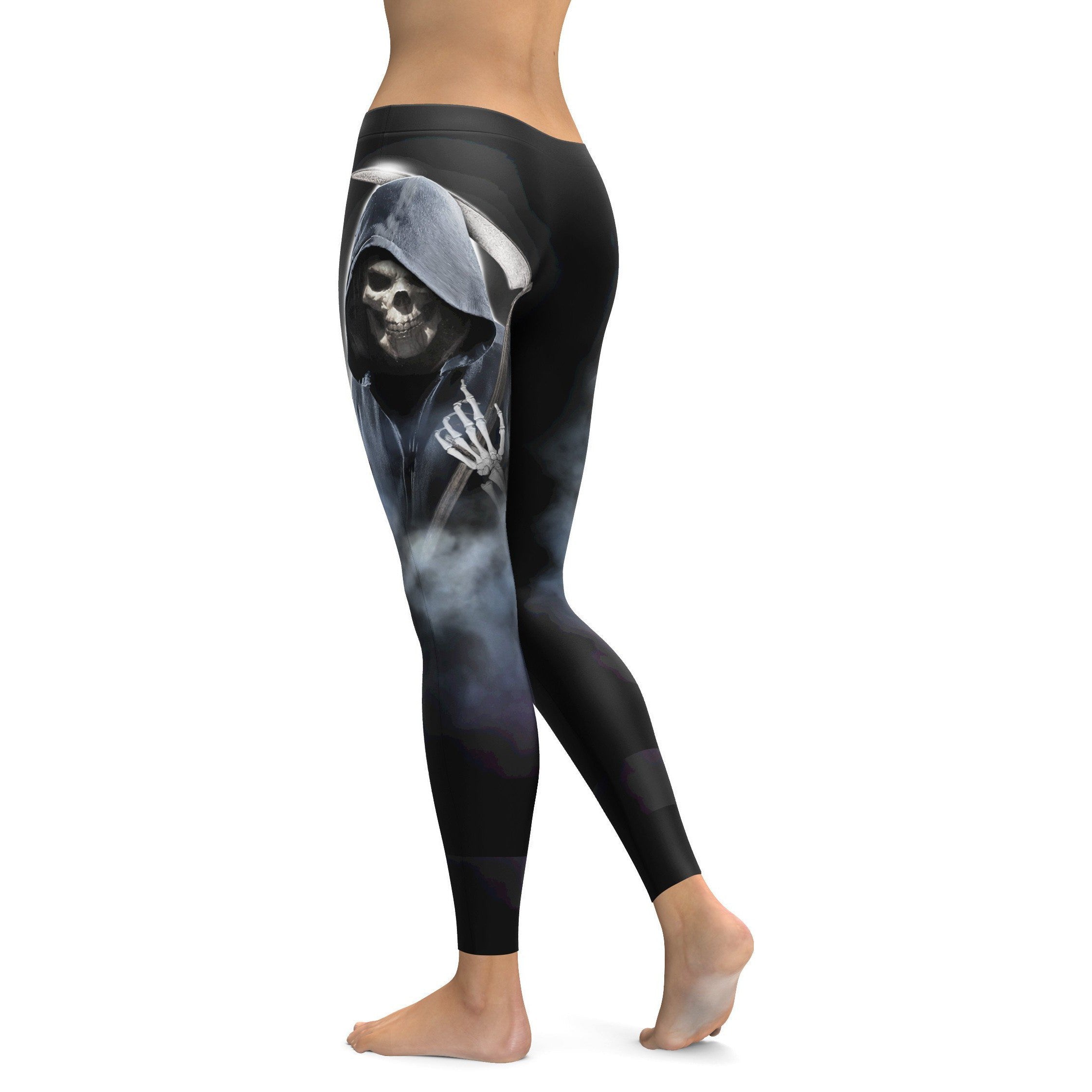 Grim Reaper Leggings - GearBunch Leggings / Yoga Pants