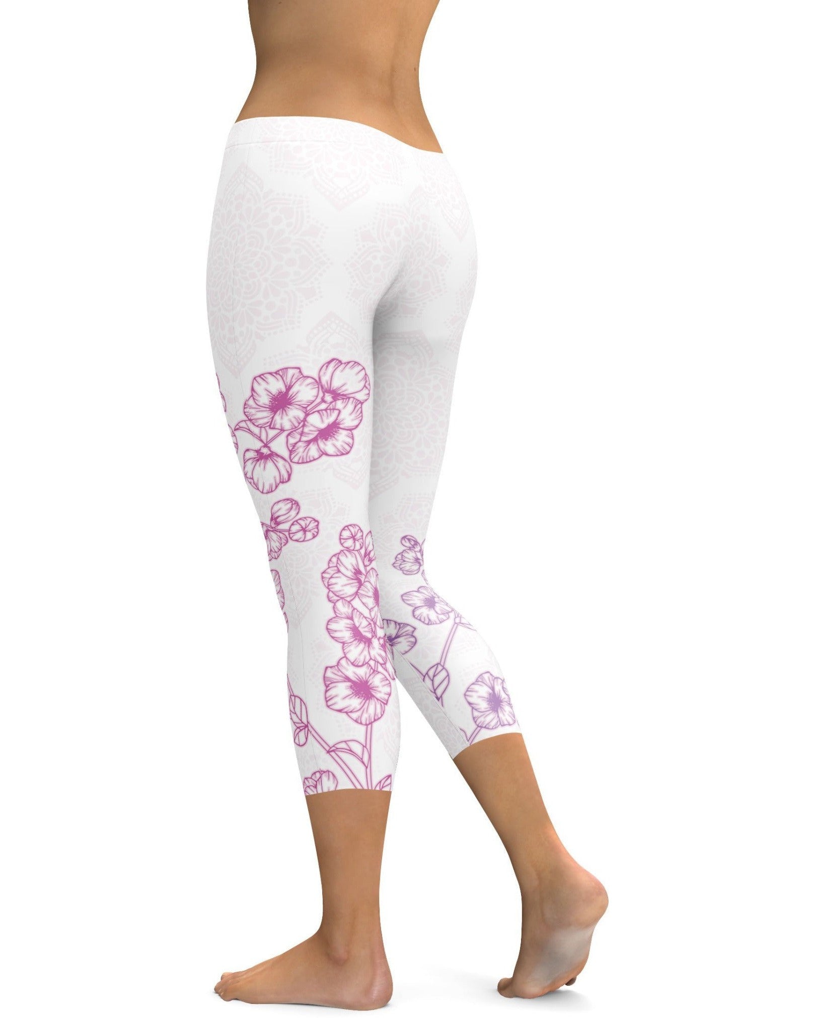 Pink Sakura Capris | Gearbunch