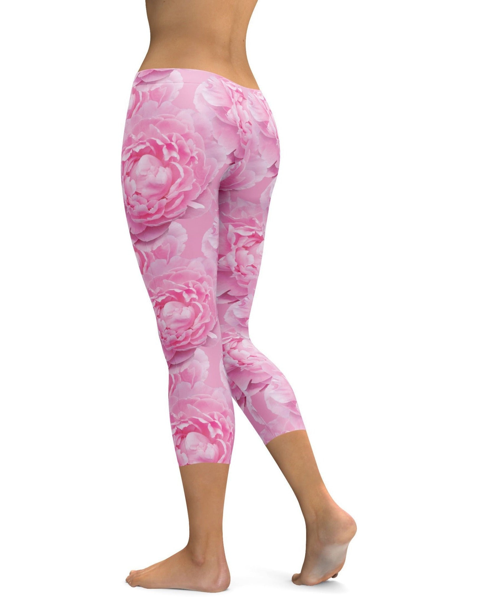 Peony Flower Capris | Gearbunch