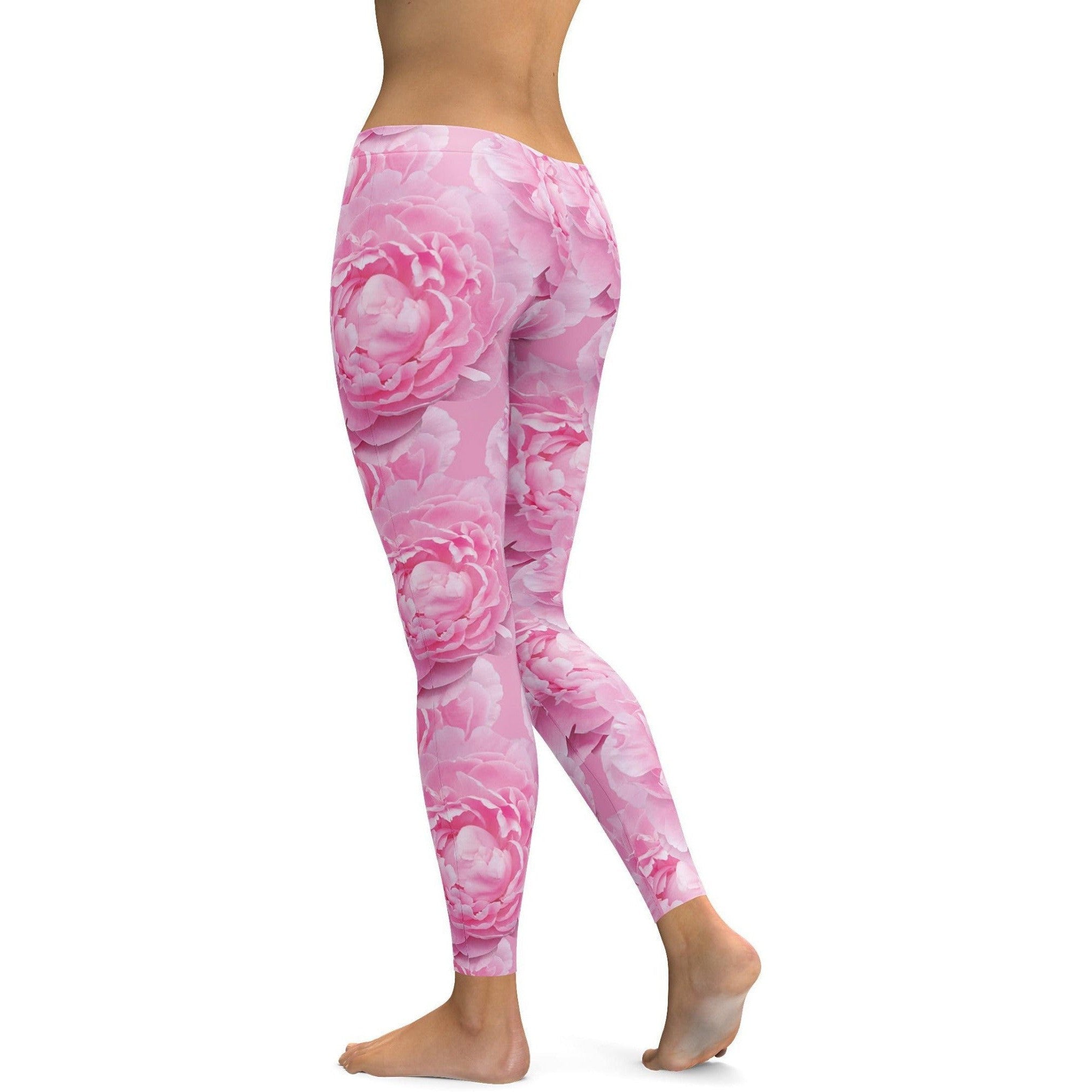 Peony Flower Leggings | Gearbunch