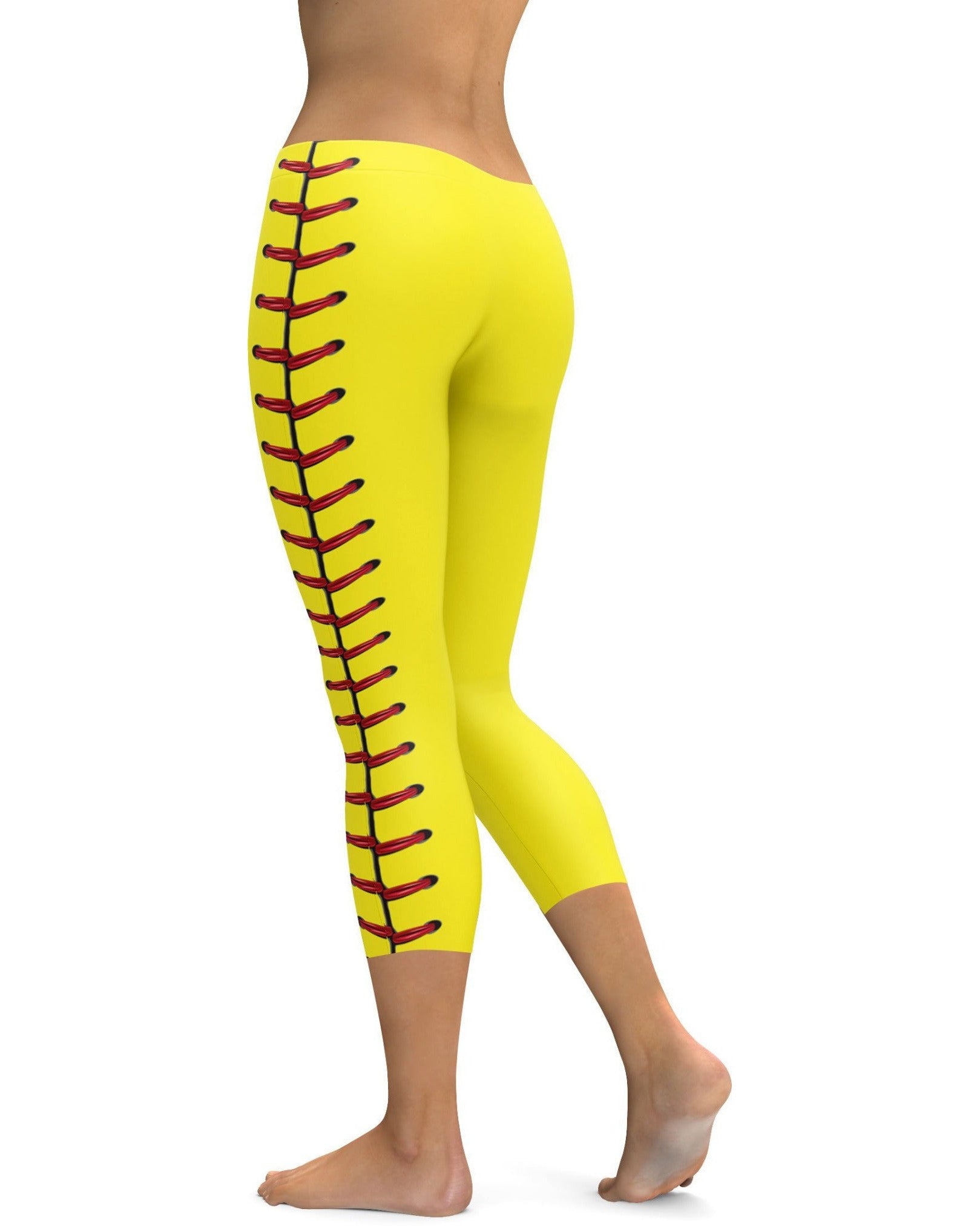 Softball Stitches Capris | Gearbunch