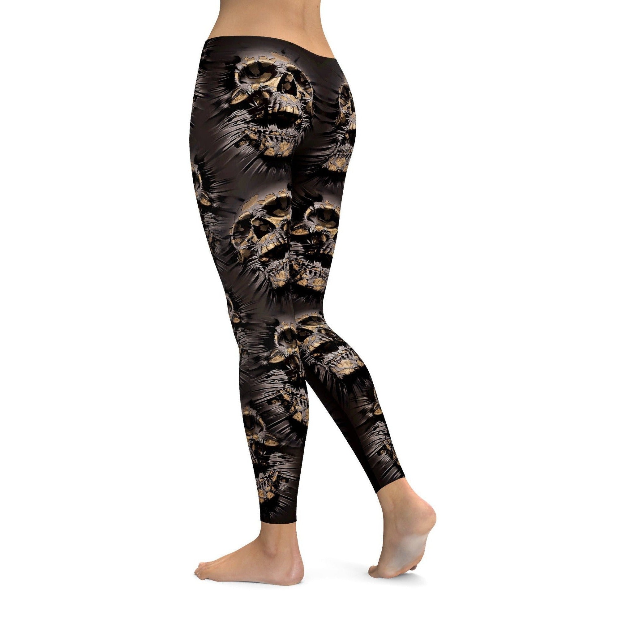 Skulls Bursting Out Leggings | Gearbunch