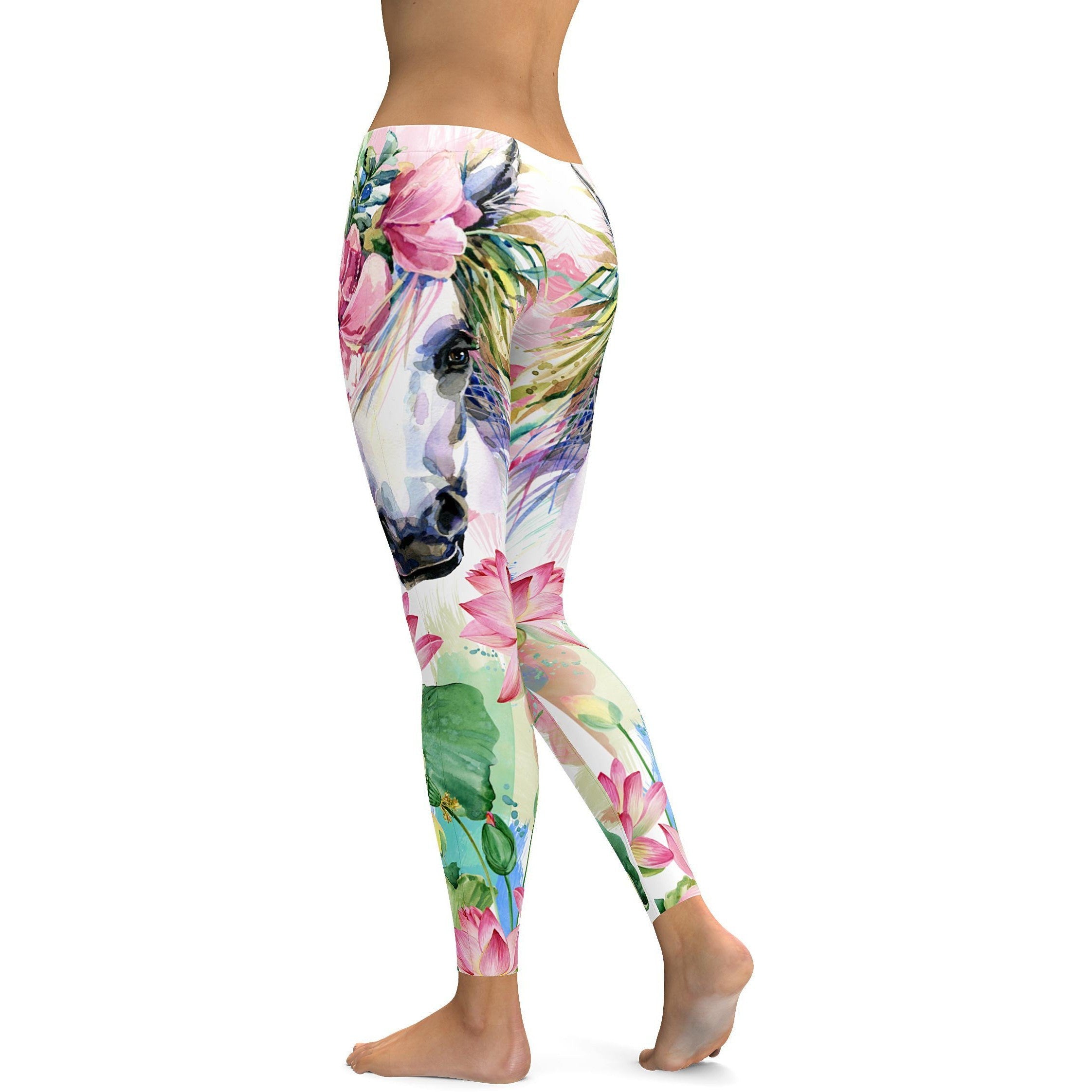 Colorful Horse Leggings - GearBunch Leggings / Yoga Pants