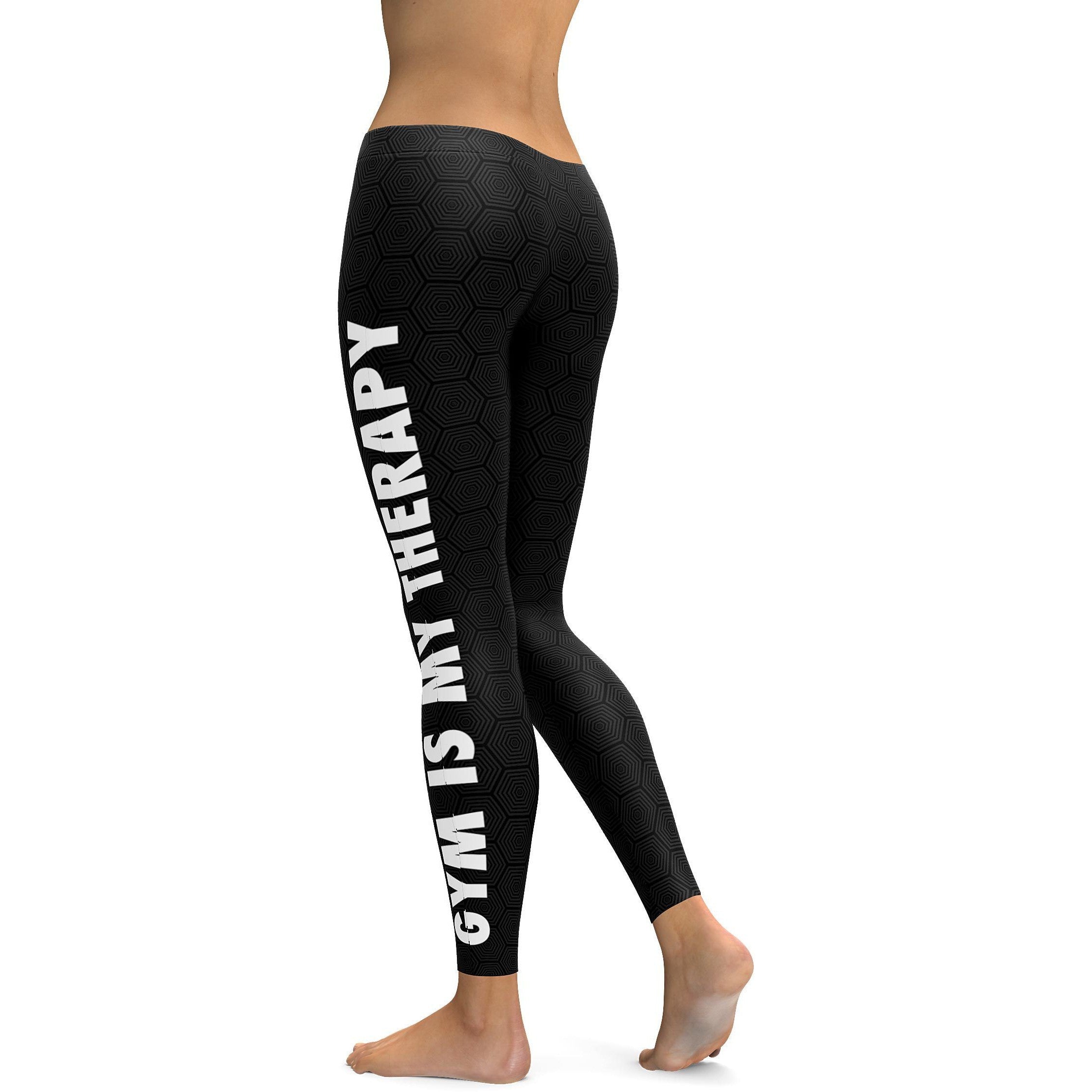 Gym is my therapy Leggings - GearBunch Leggings / Yoga Pants