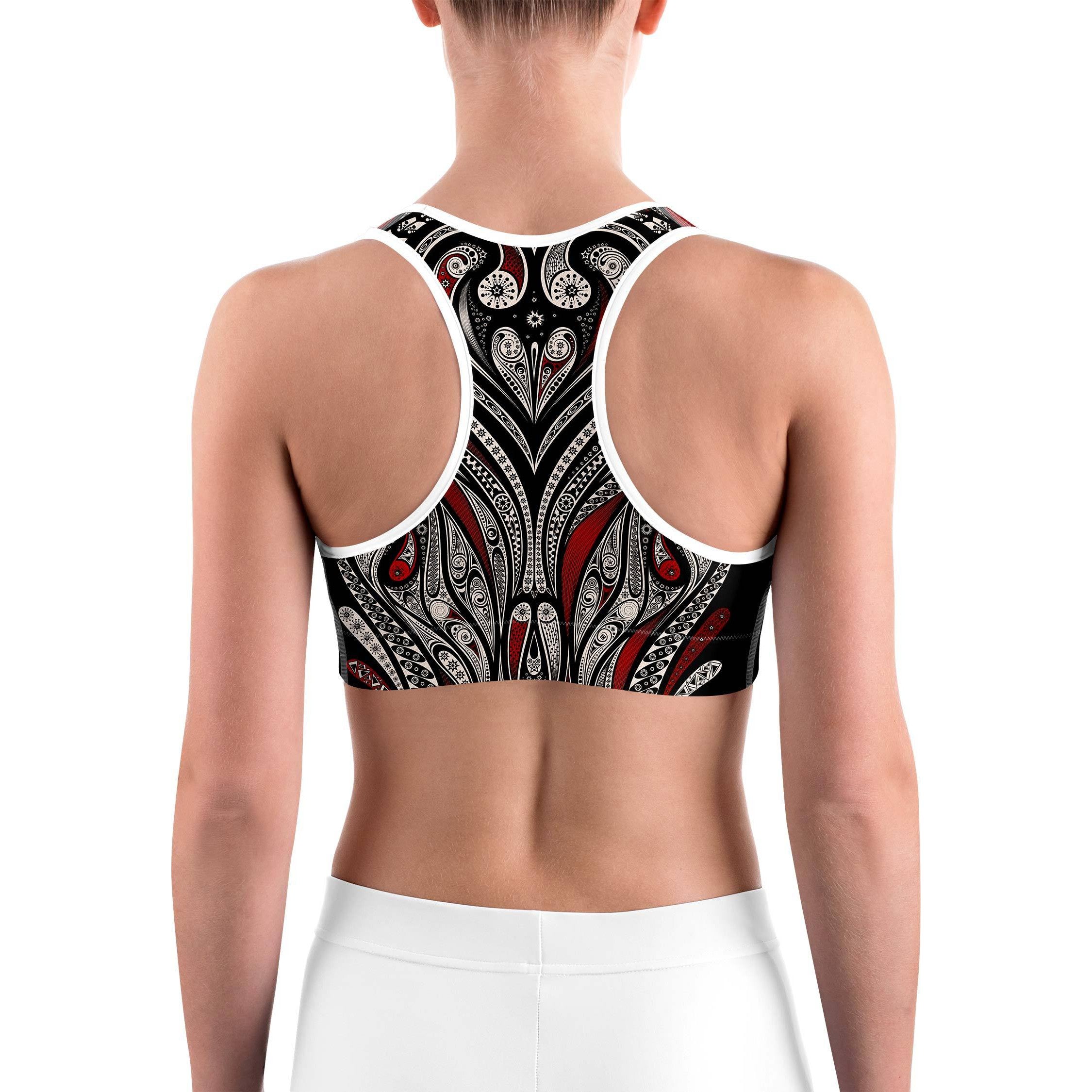 Ornament Pattern Sports bra