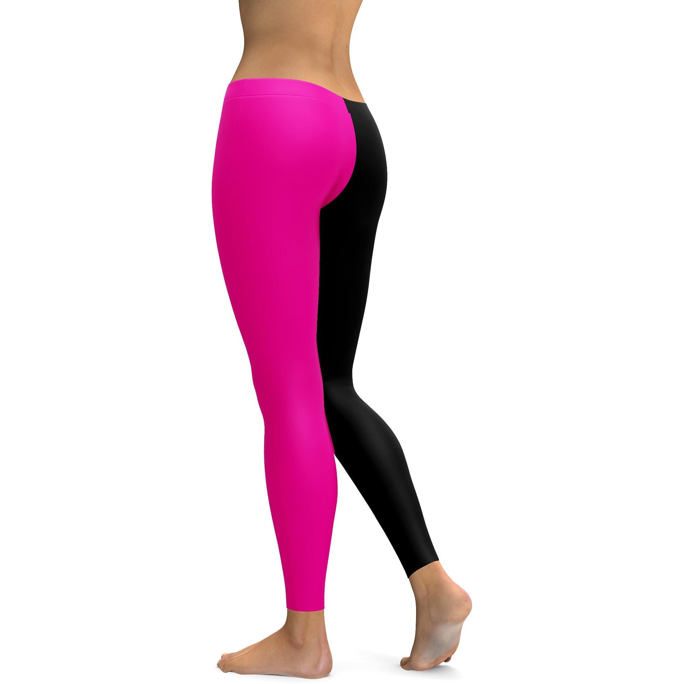 Pop Fit Leggings. NWT. Pink With Black On Leg. Size 2X
