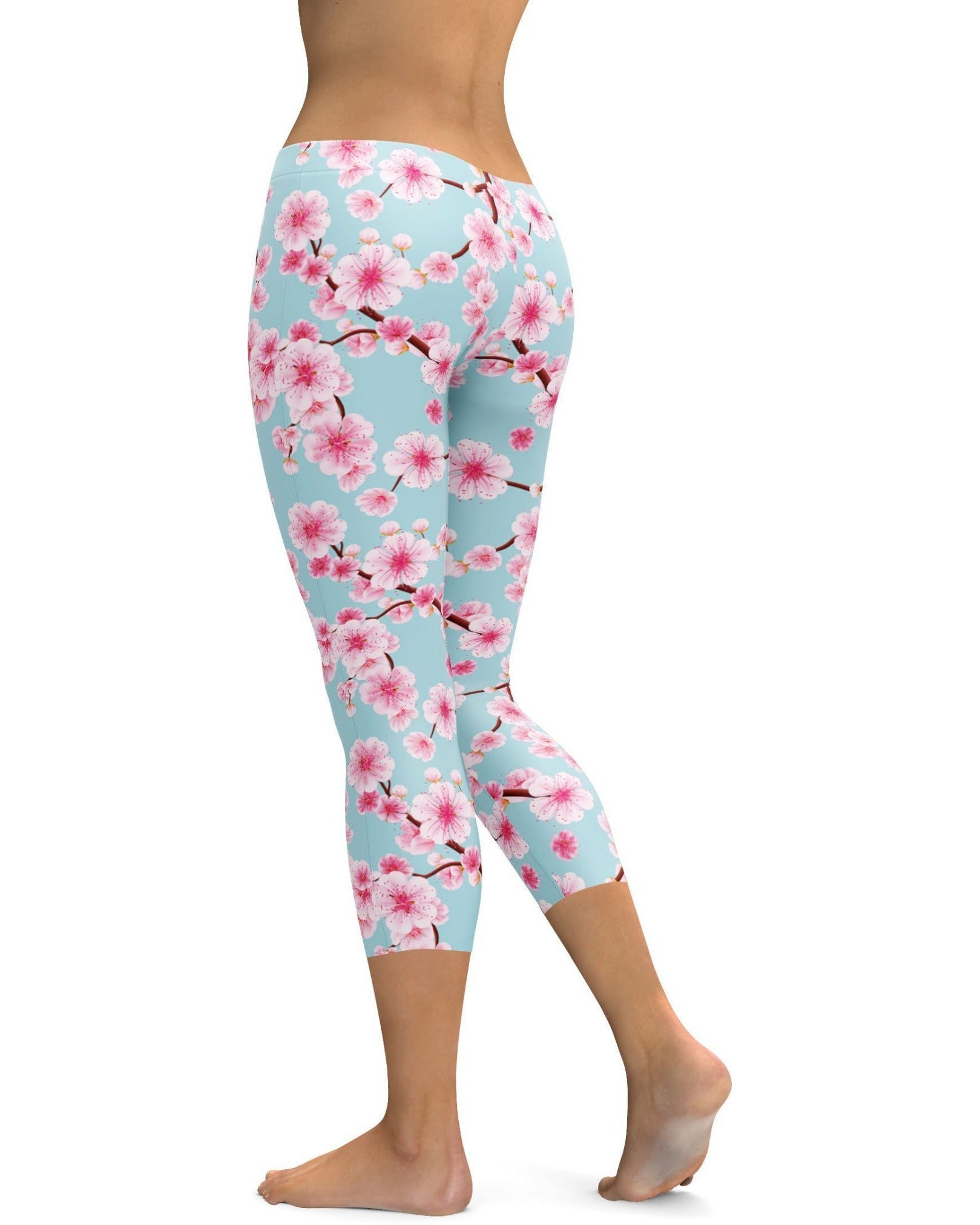 Japanese Cherry Blossom Capris | Gearbunch