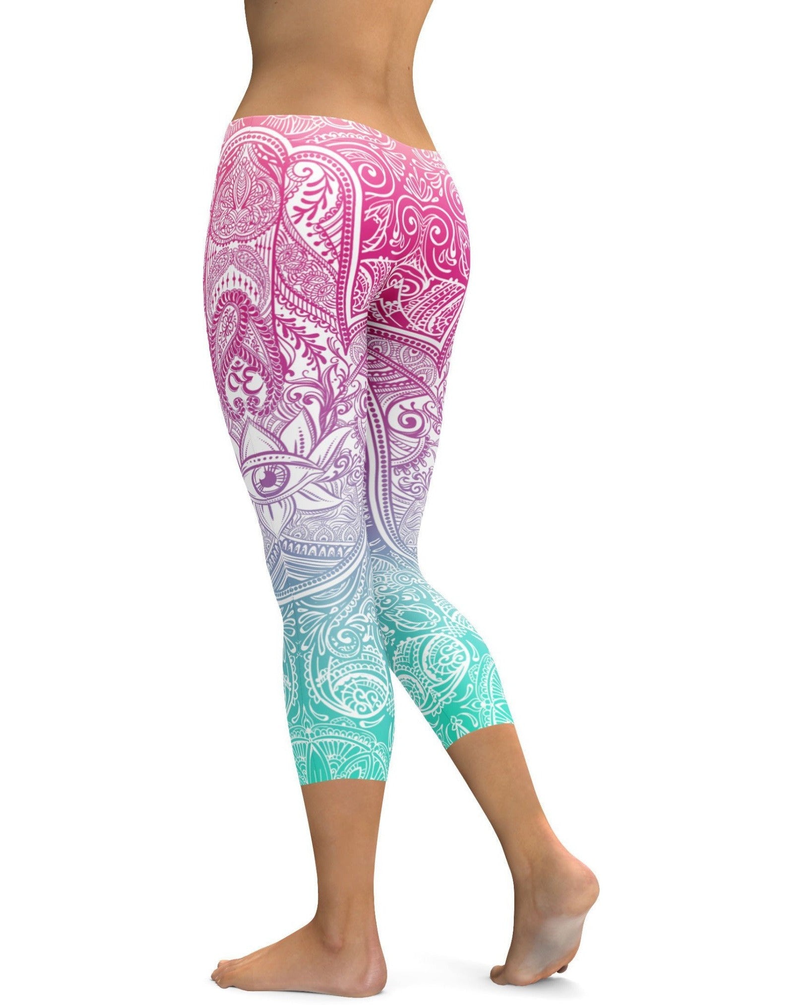 Bright Hamsa Capris | GearBunch