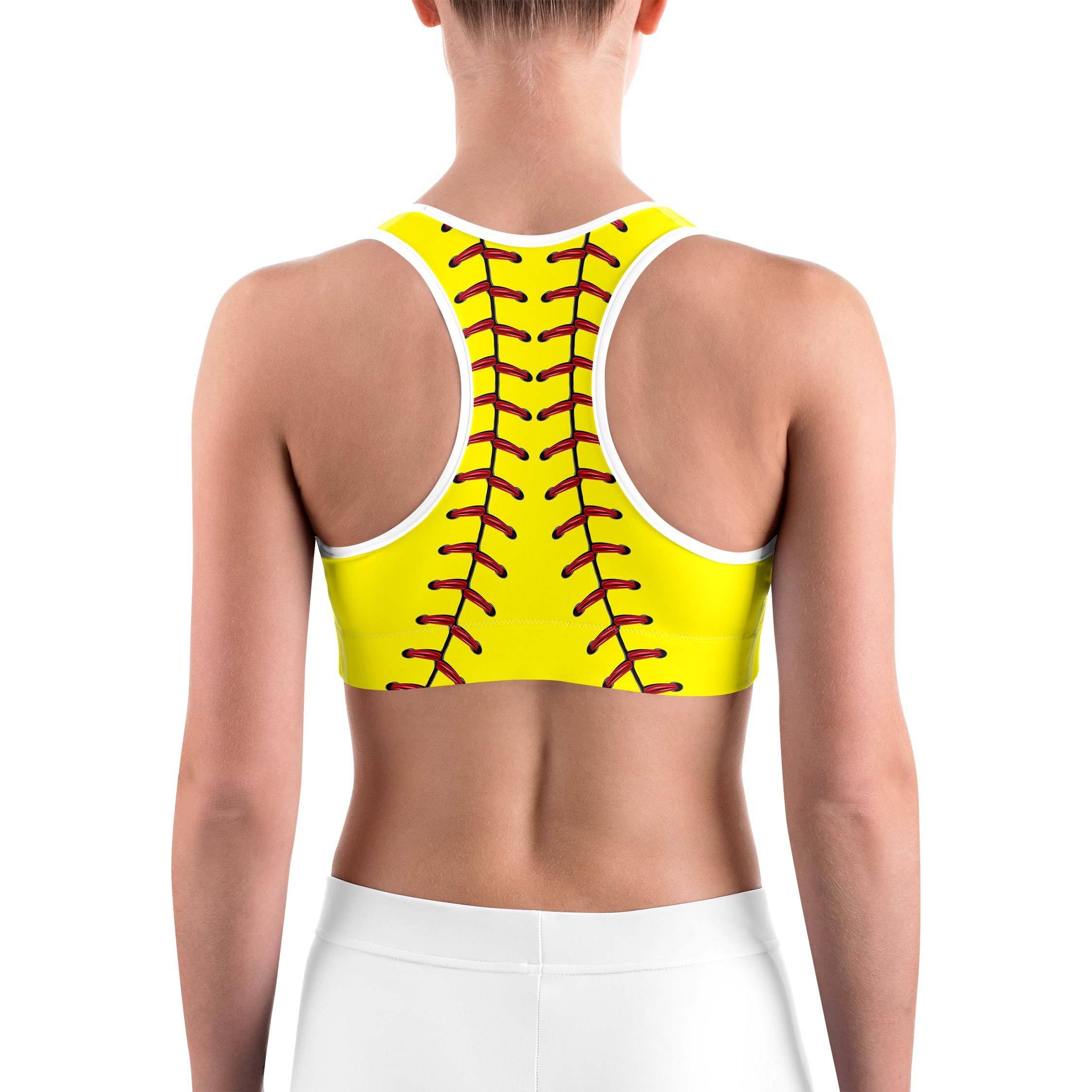 Softball Stitches Sports bra