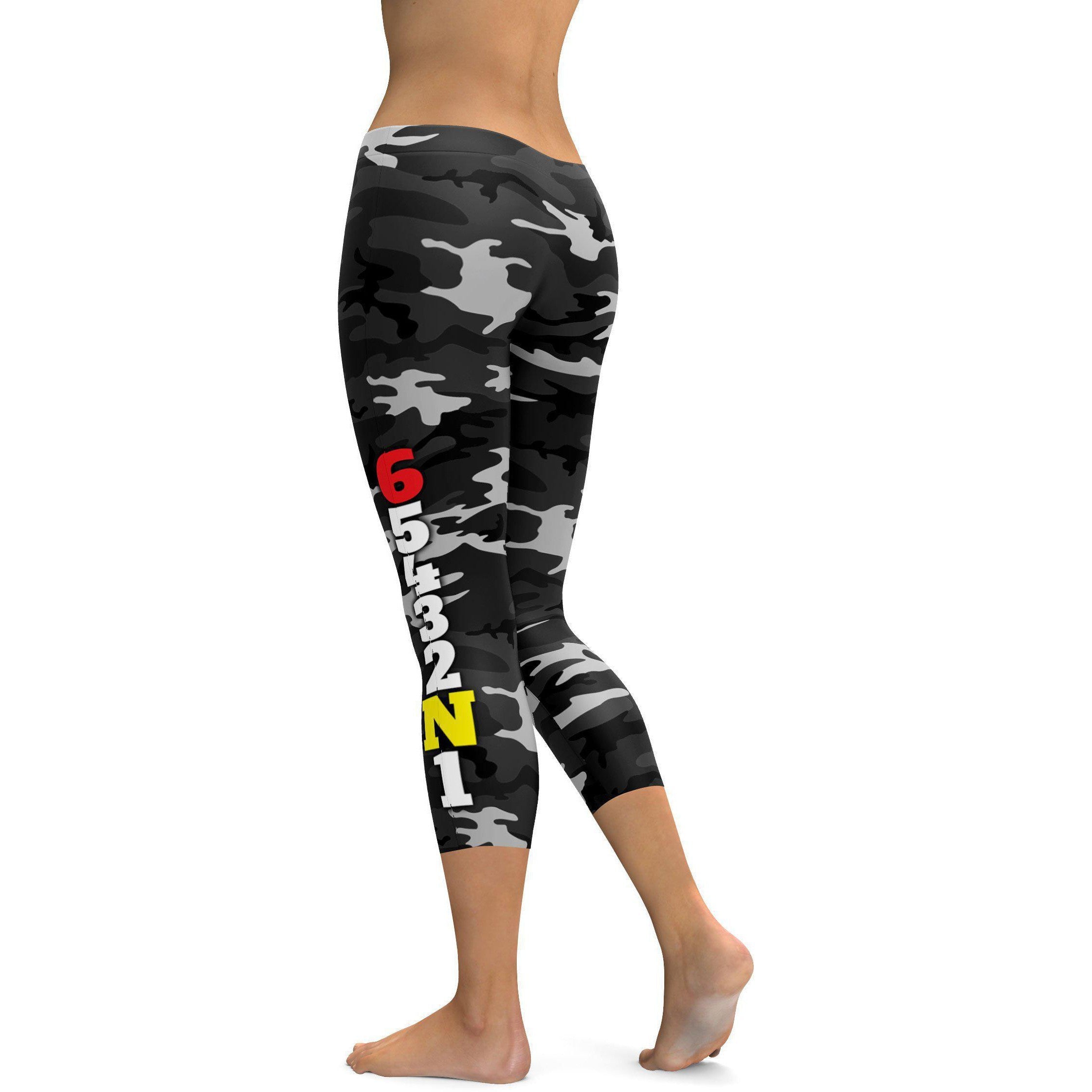 1 Down 5 Up Motorcycle Capris - GearBunch Leggings / Yoga Pants