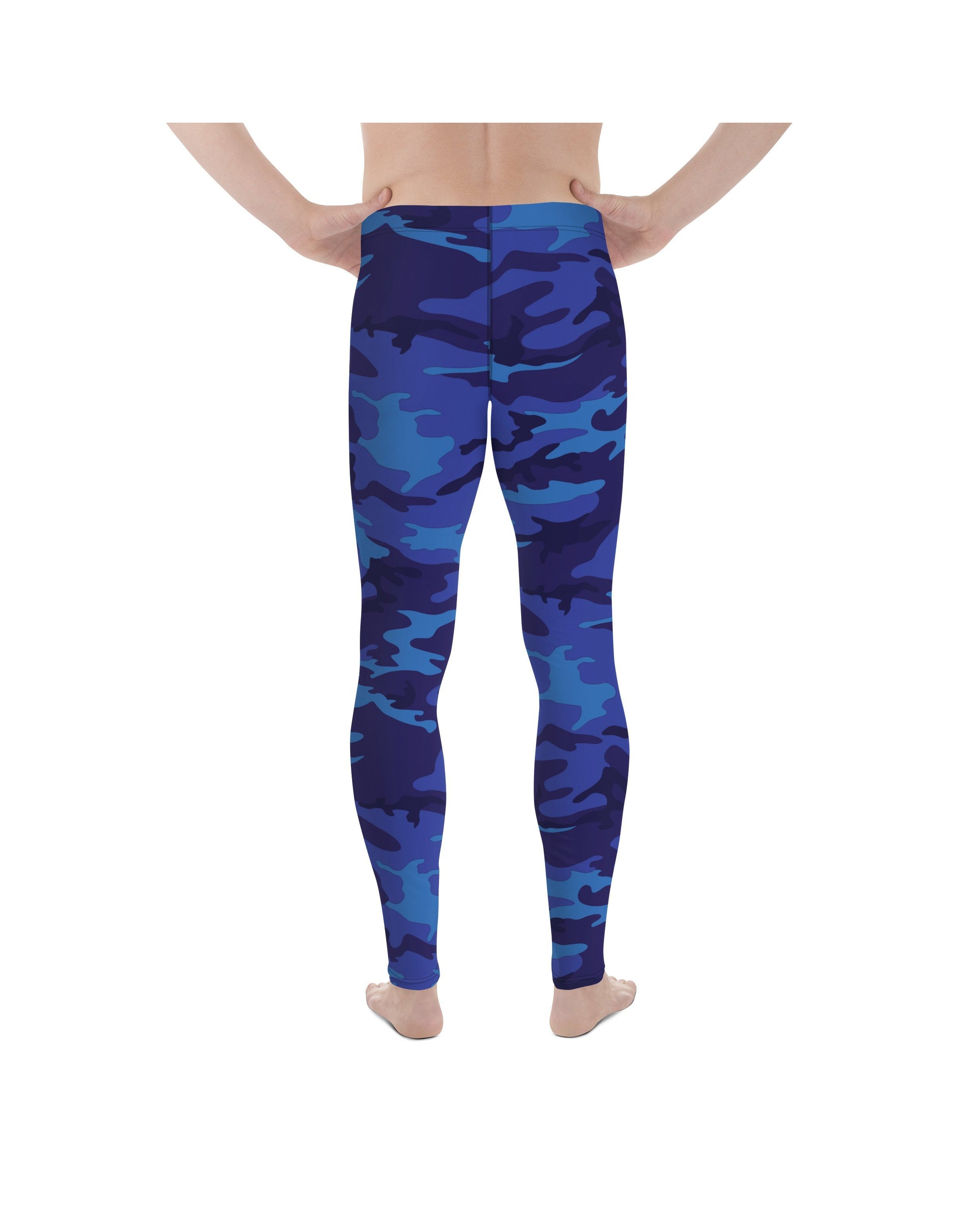 Blue Camo Meggings Gearbunch Mens Leggings