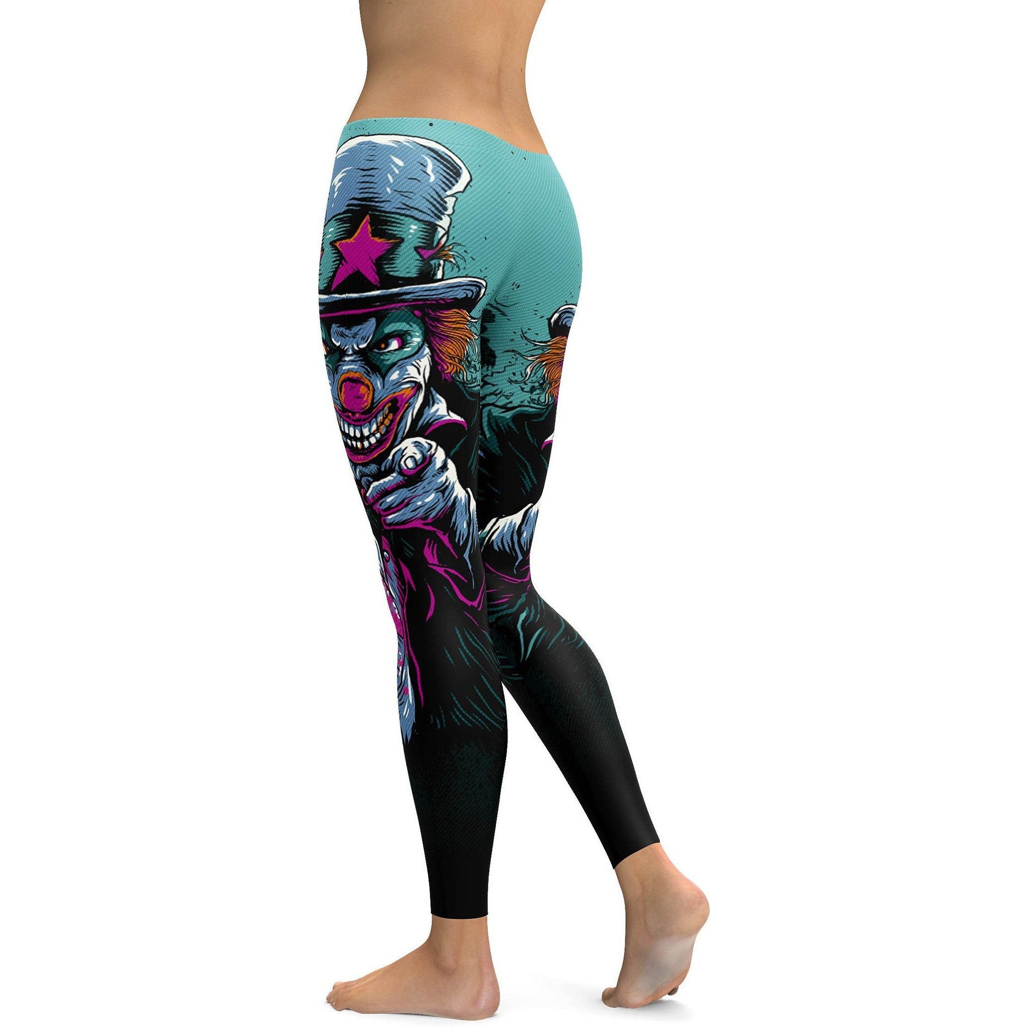 Evil Clown Leggings - GearBunch Leggings / Yoga Pants