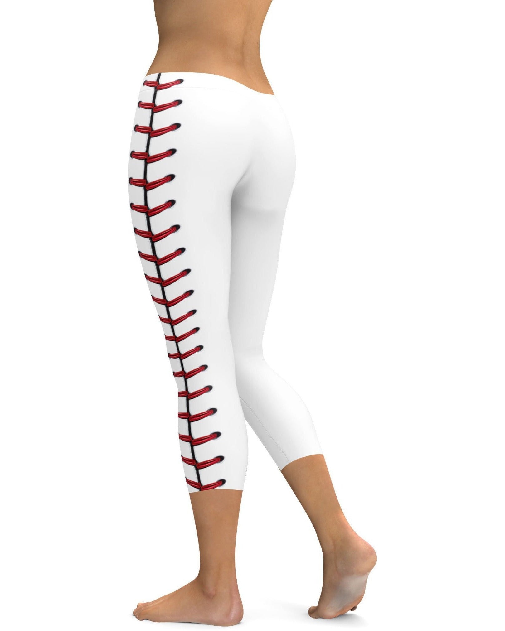 Baseball Stitches Capris | GearBunch