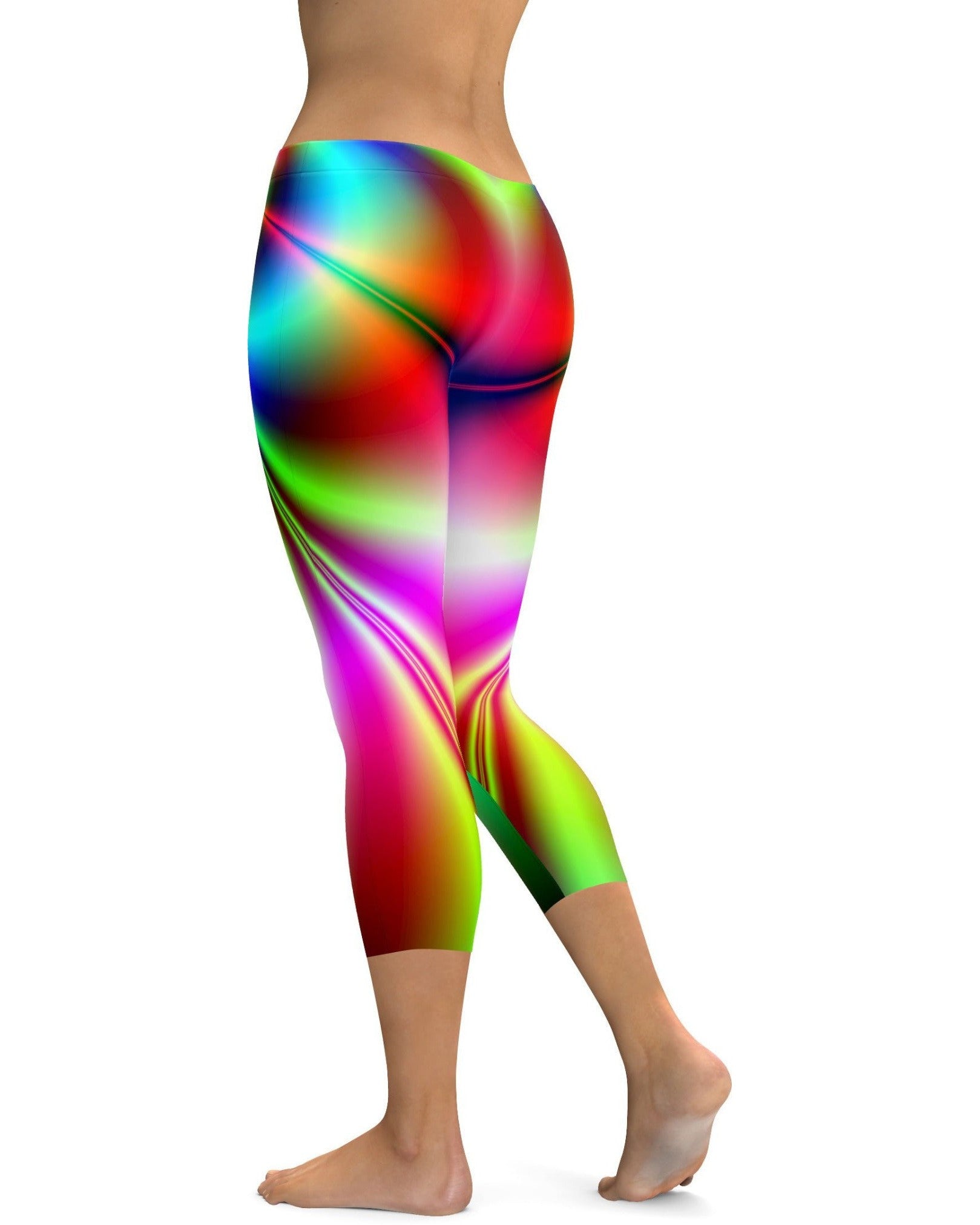 Psychedelic Rave Capris | GearBunch