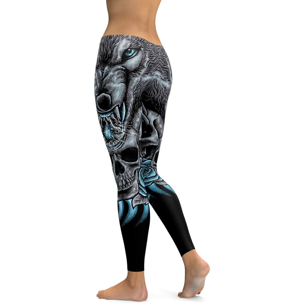 パンツ kbykensuke the mad shop wolf&wollf Mad Wolf Leggings | Women's Leggings | GearBunch