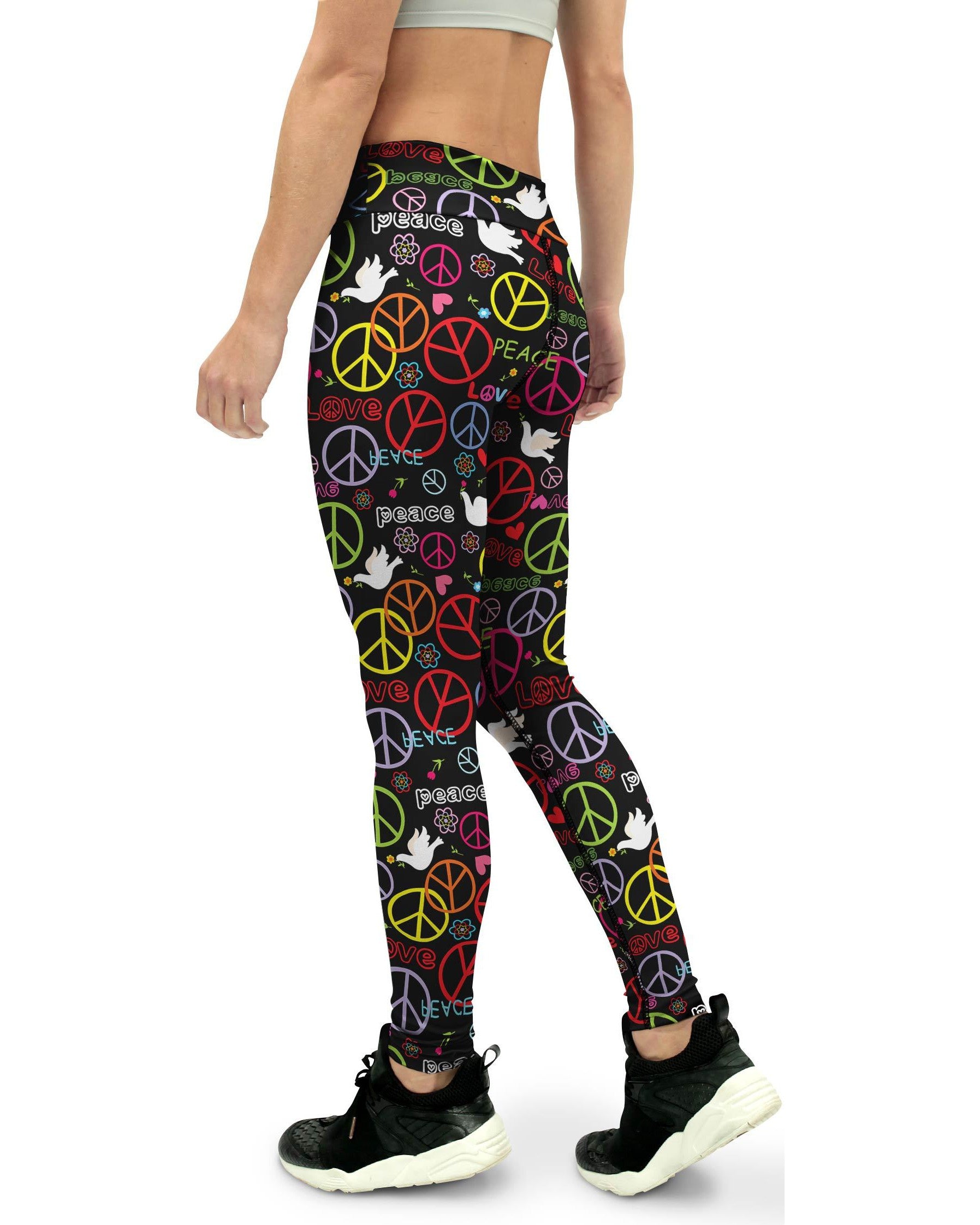 Peace Symbol Yoga Pants Gearbunch