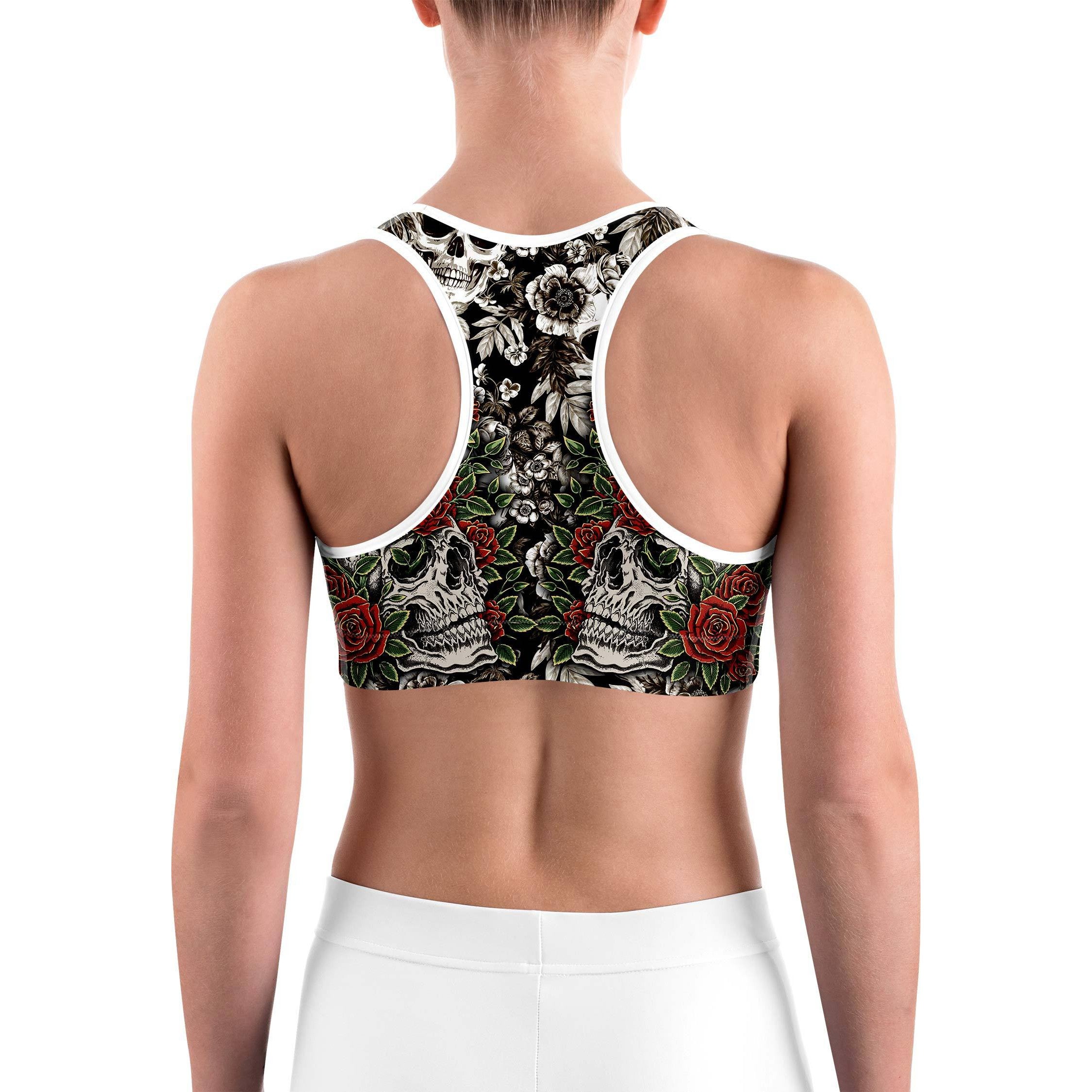 Skulls & Roses Sports bra