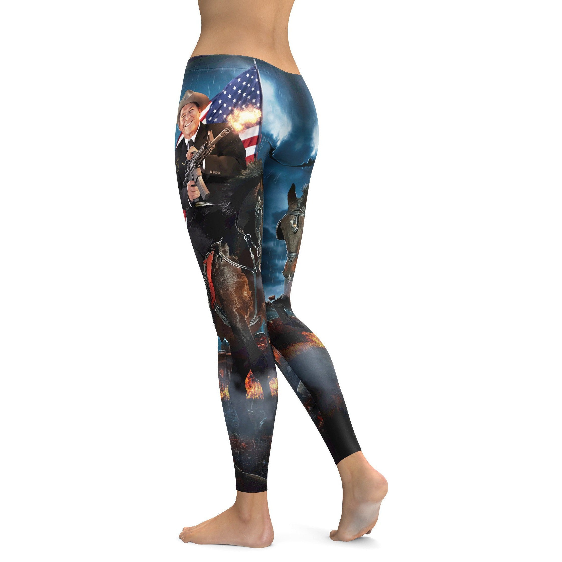 American Pride Reagan Leggings - GearBunch Leggings / Yoga Pants