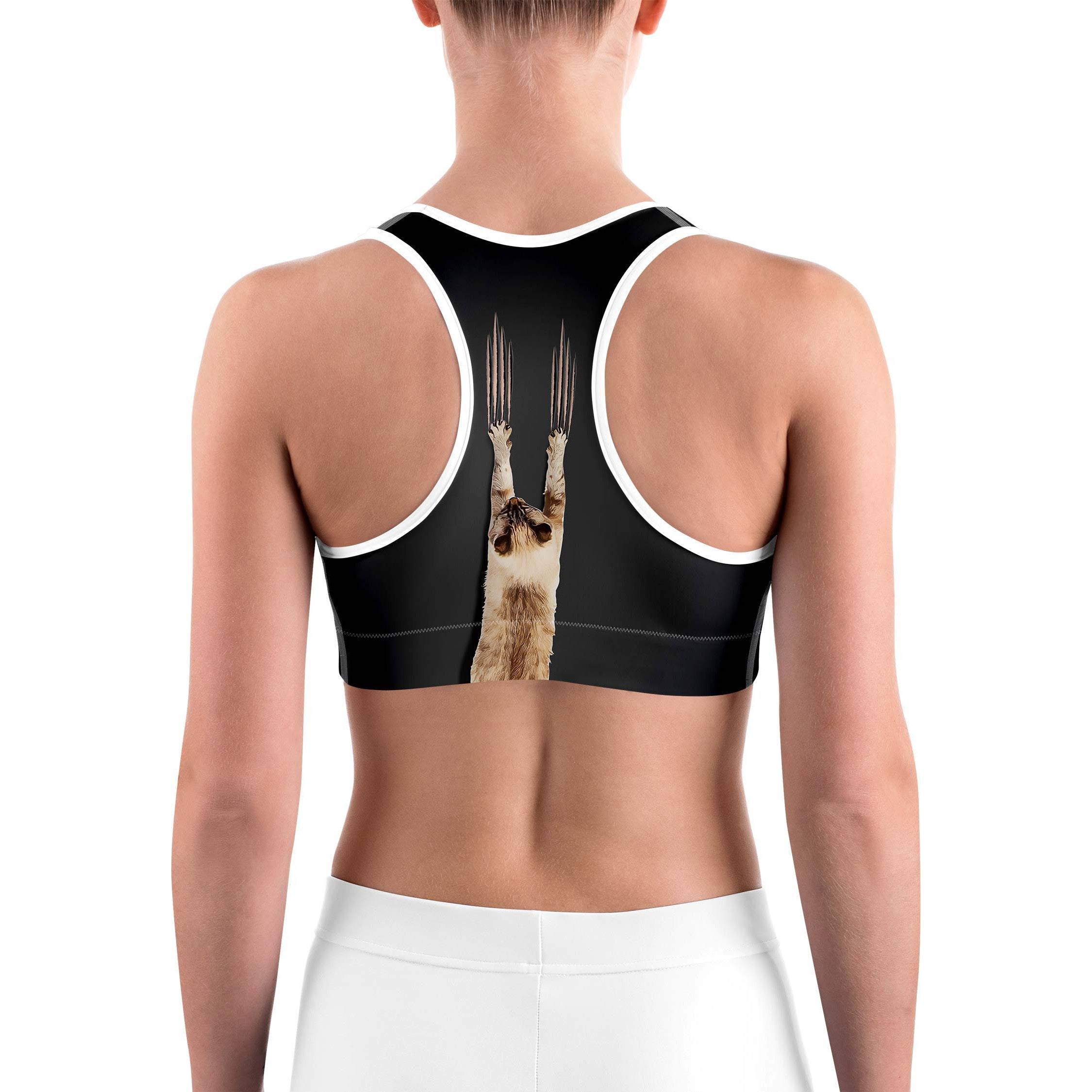 Scratching Cat Sports bra