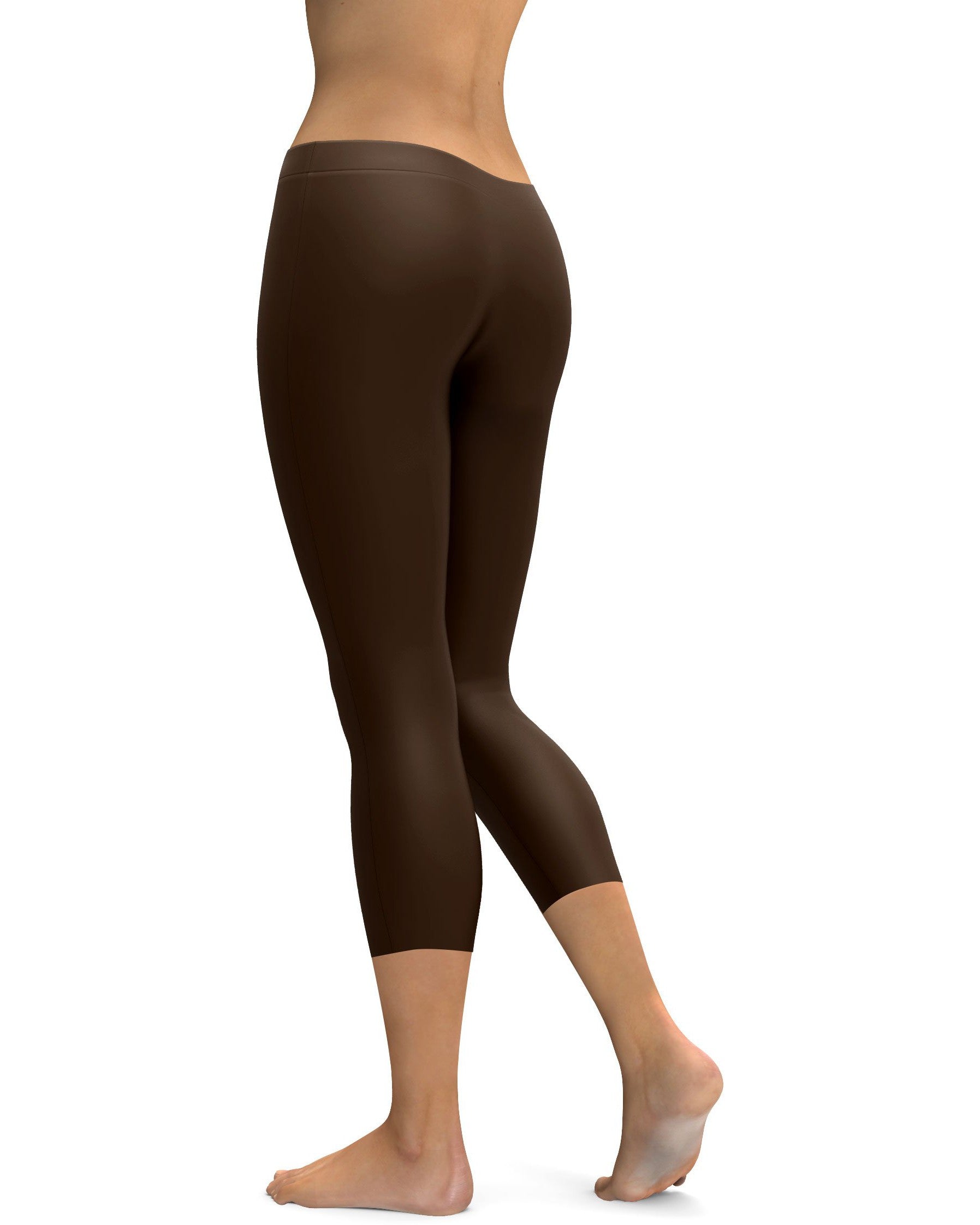 Solid Chocolate Brown Capris (hidden because of quality issues) | GearBunch