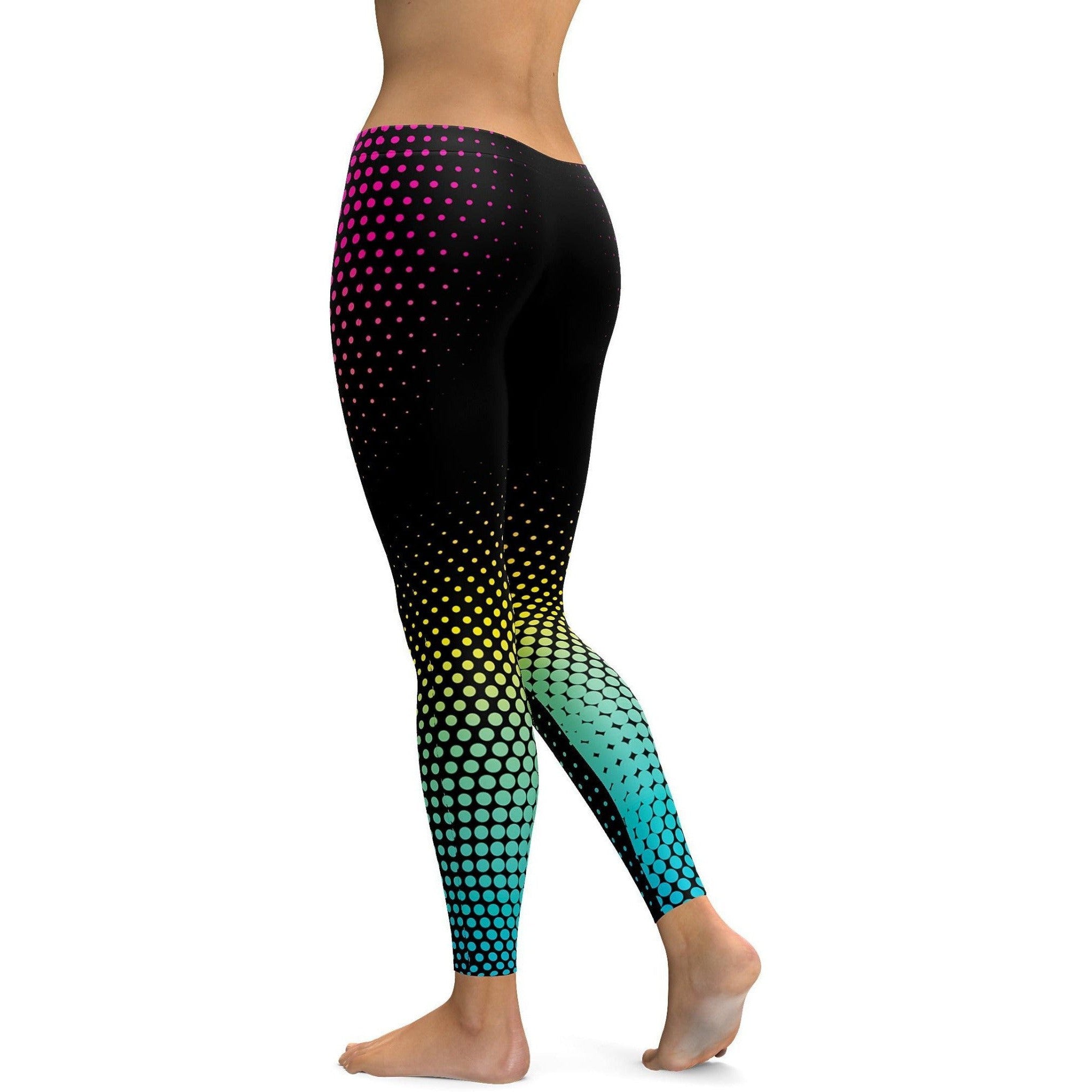 Colorful Halftone Leggings | GearBunch