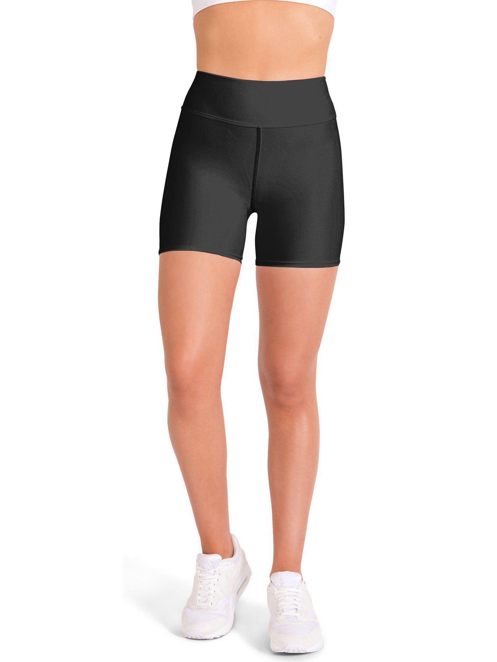 Solid Charcoal Grey Yoga Shorts Gearbunch