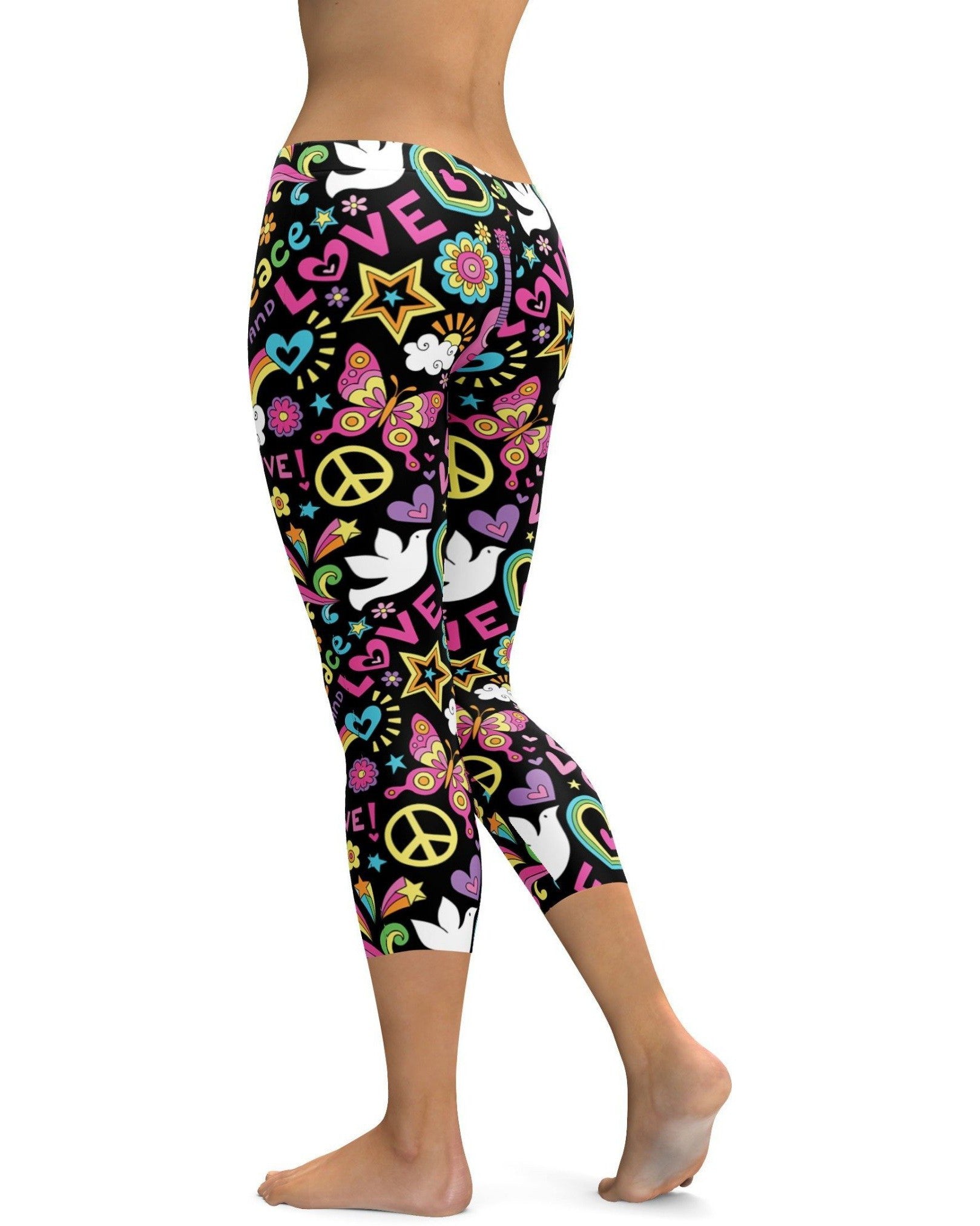 Peace and Love Capris | Gearbunch