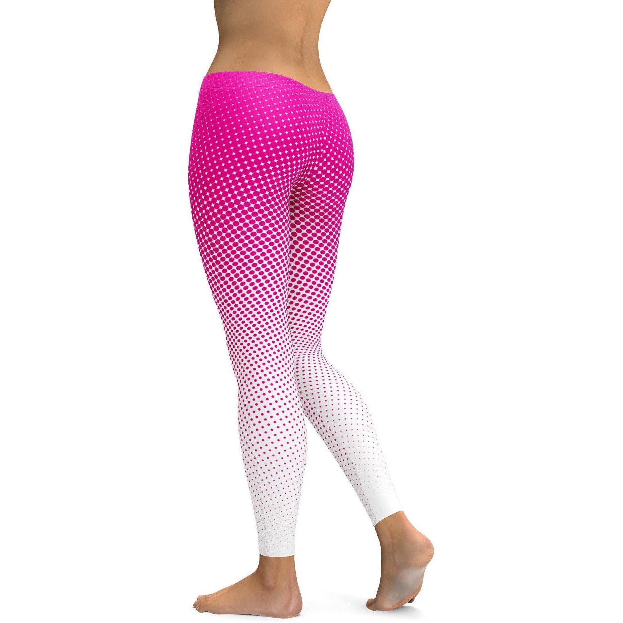 Pink Halftone Leggings | Gearbunch