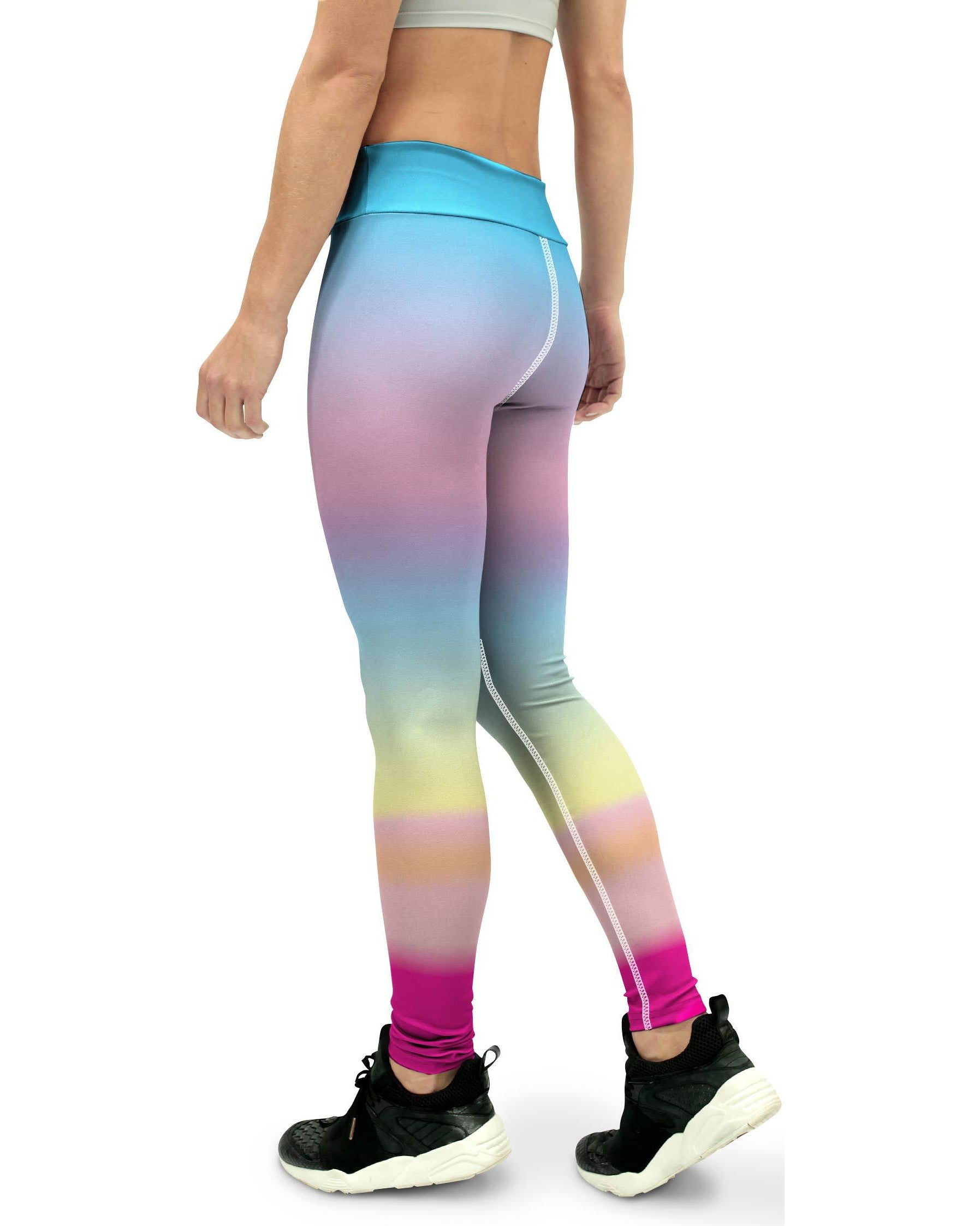 Pastel Rainbow Yoga Pants Gearbunch