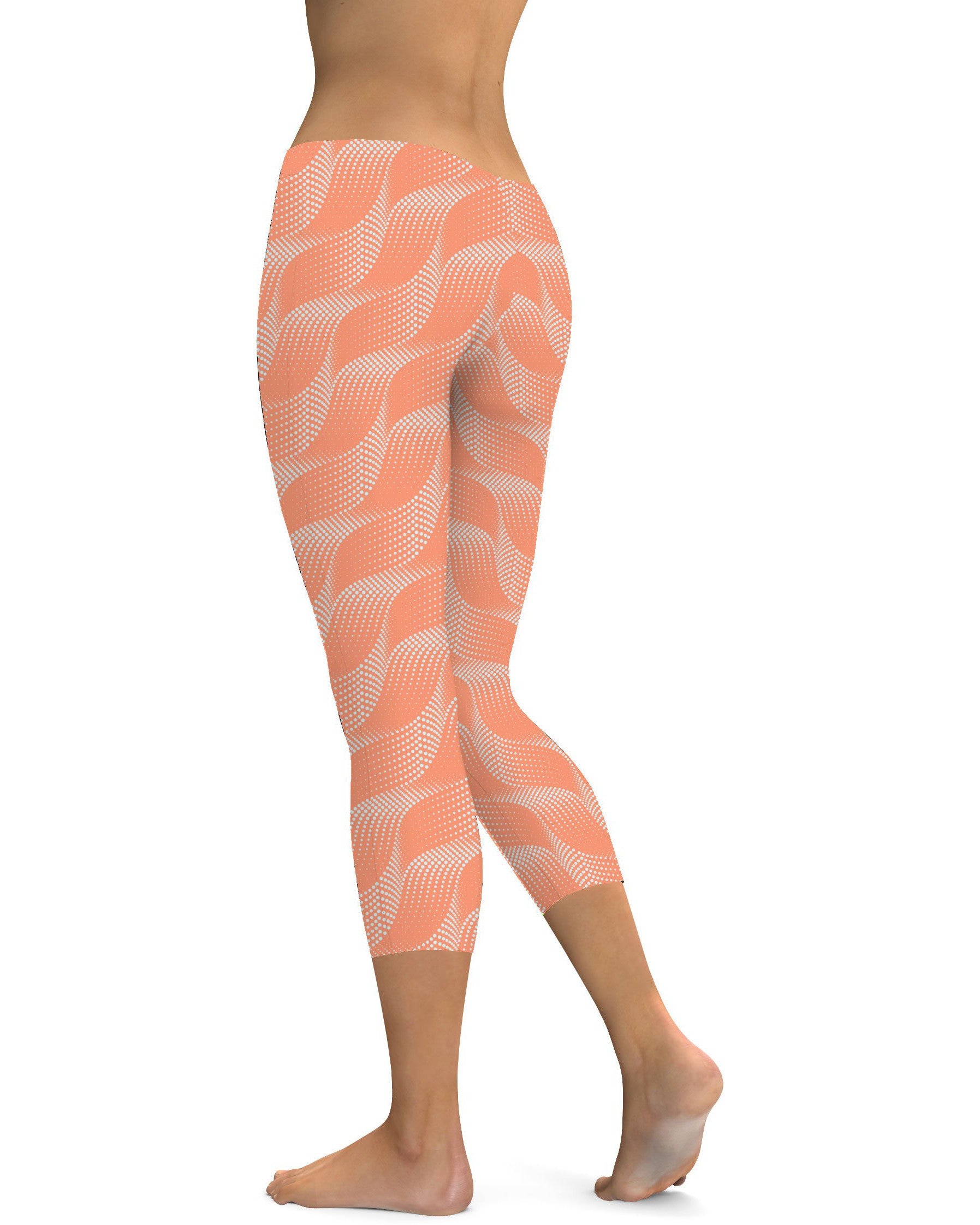 Apricot Wave Capris Gearbunch