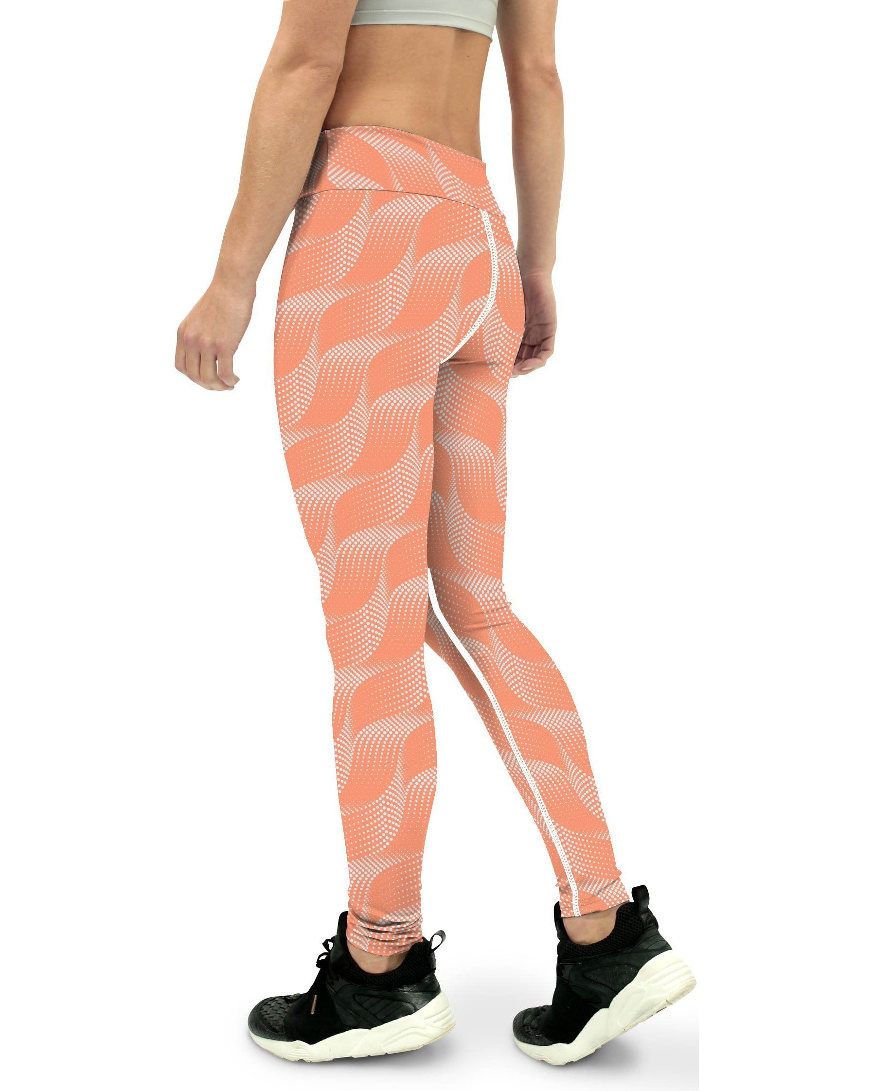 Apricot Wave Yoga Pants Gearbunch