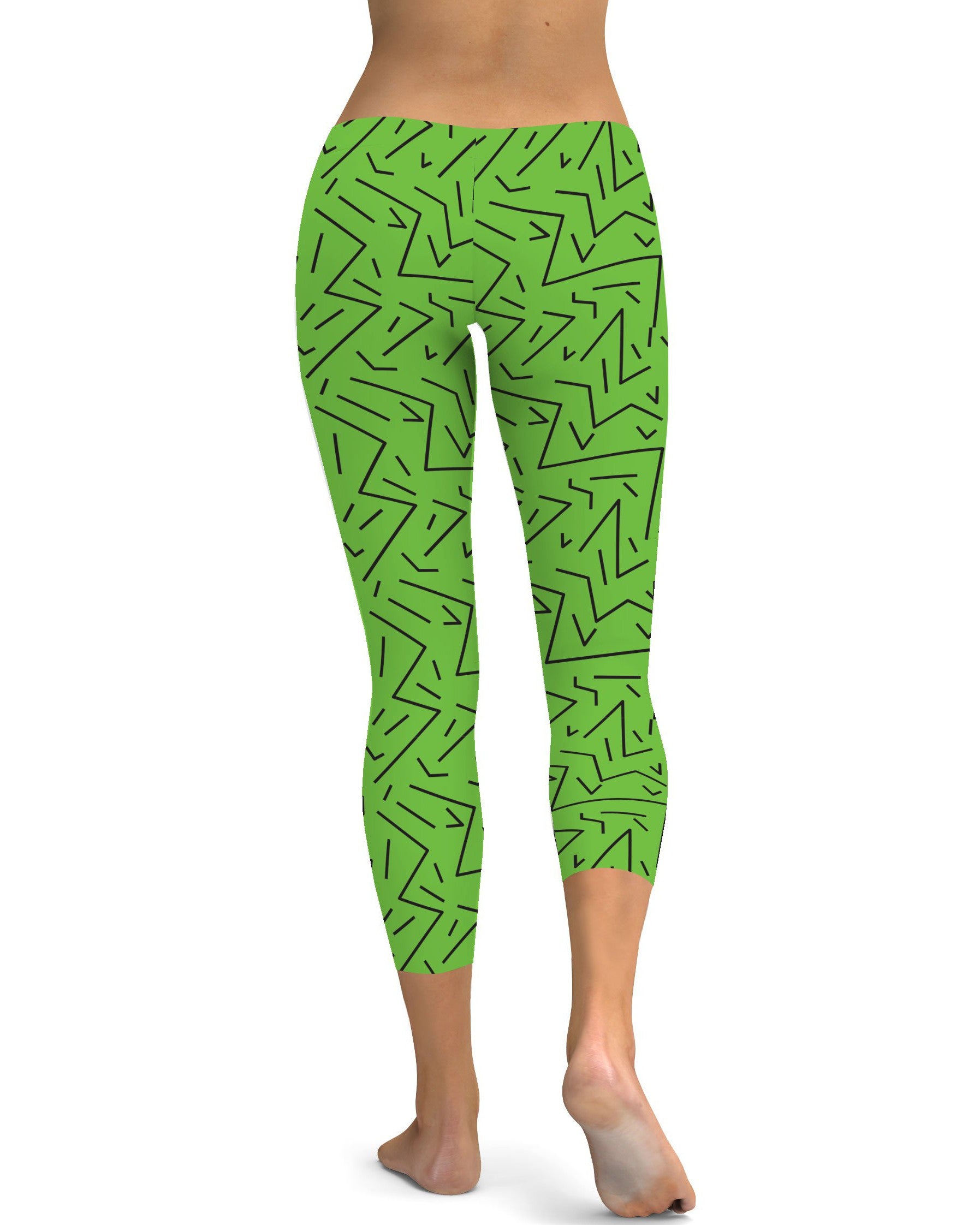 Green Black Line Capris Gearbunch