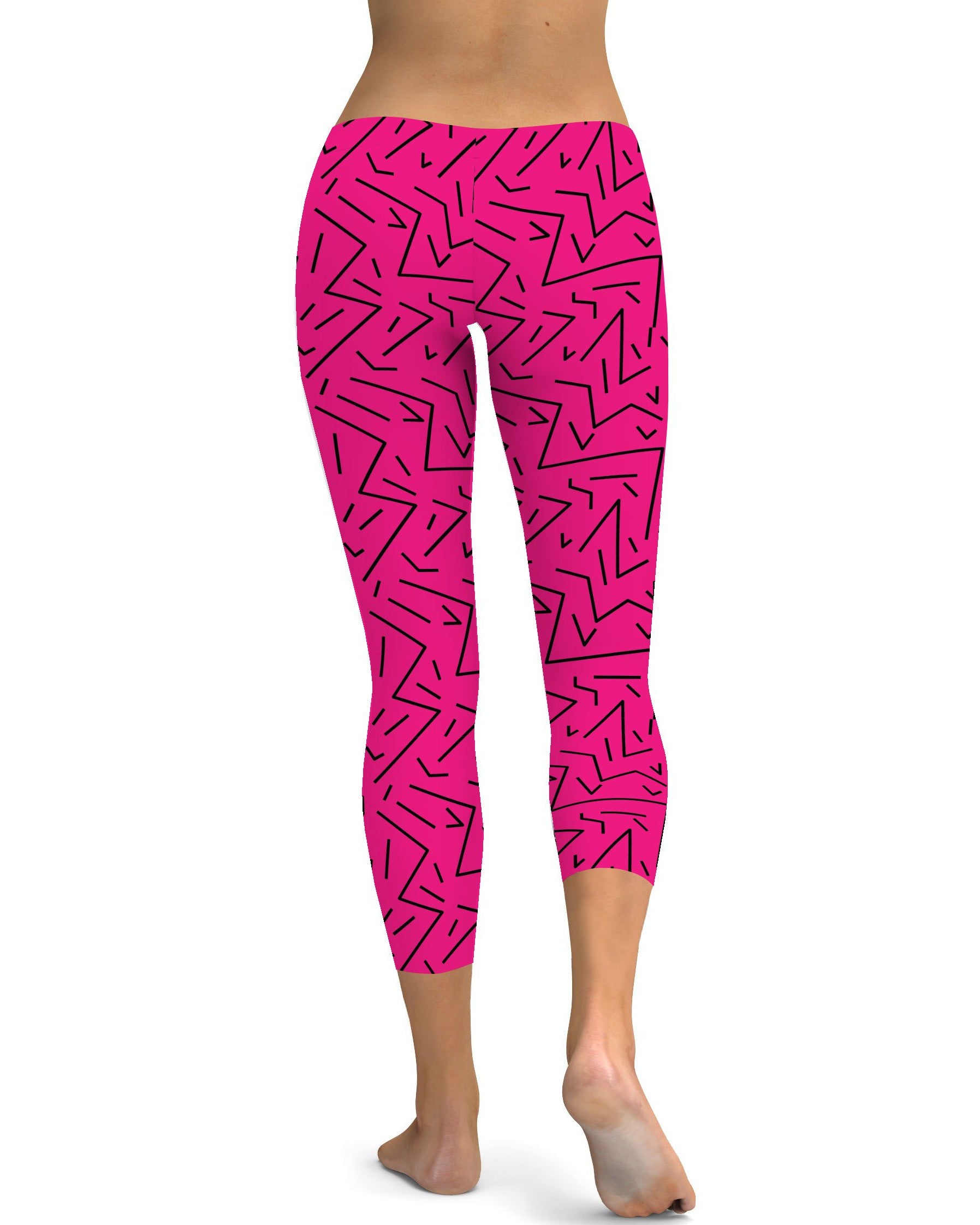 Pink Black Line Capris Gearbunch