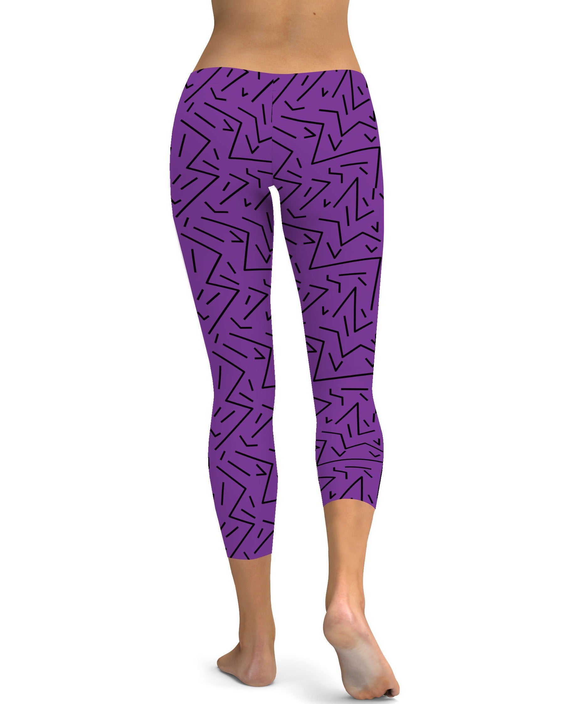 Purple Black Line Capris Gearbunch