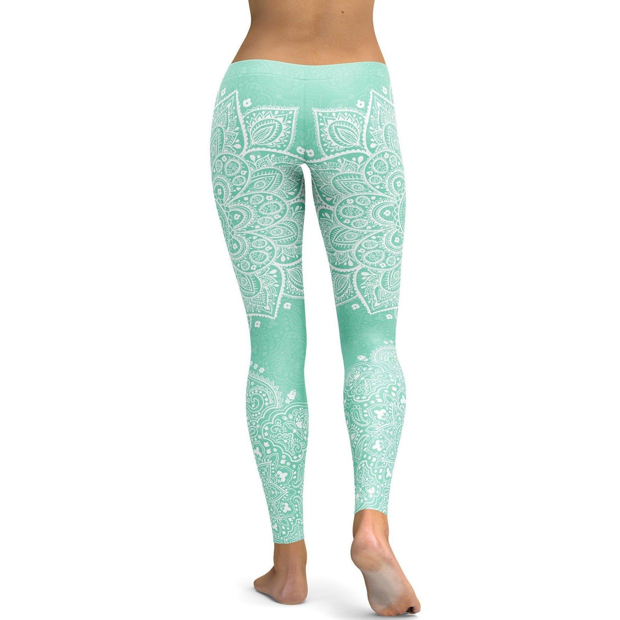 Gearbunch - Mint Green Mandala Leggings