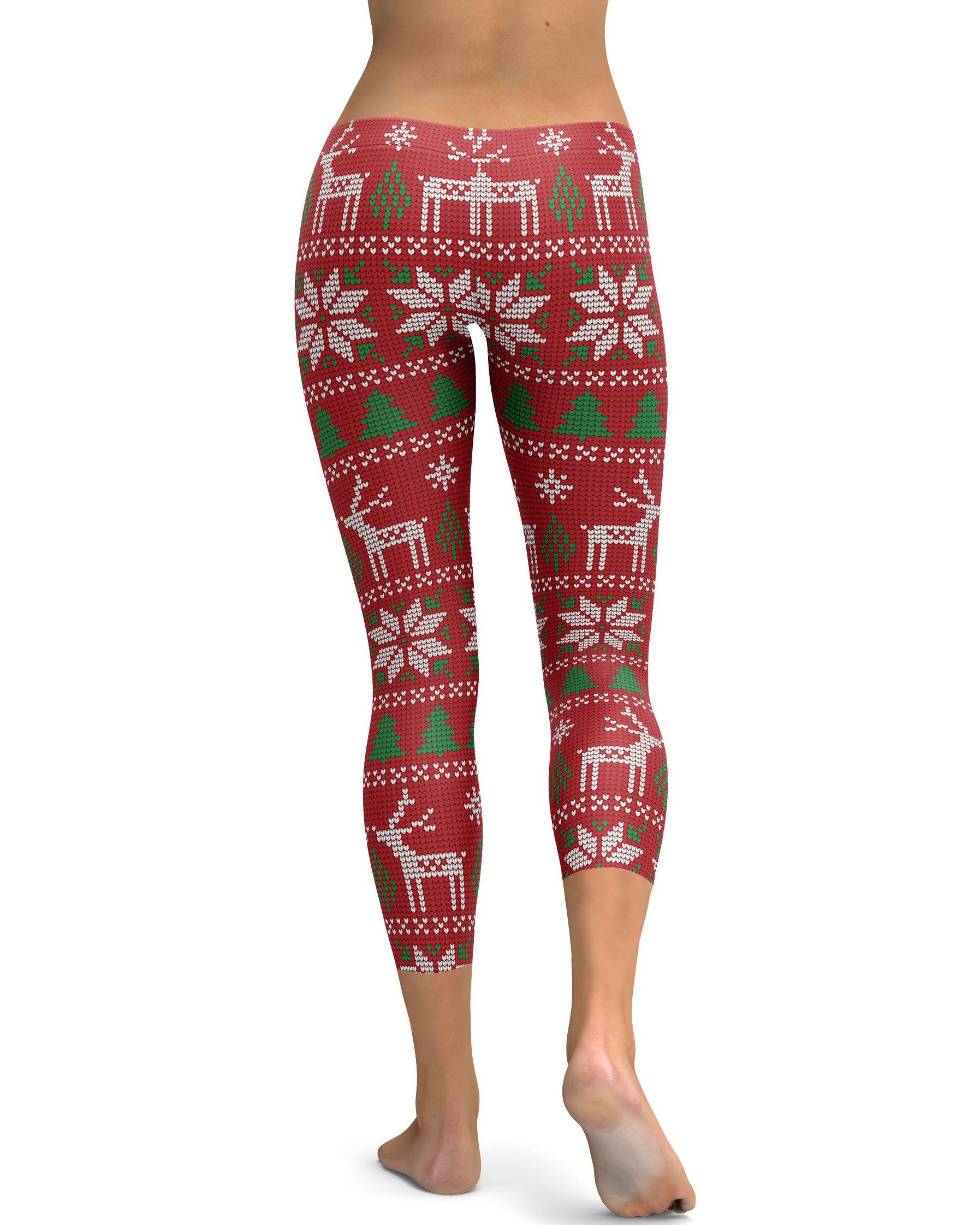 Red Ugly Christmas Capris