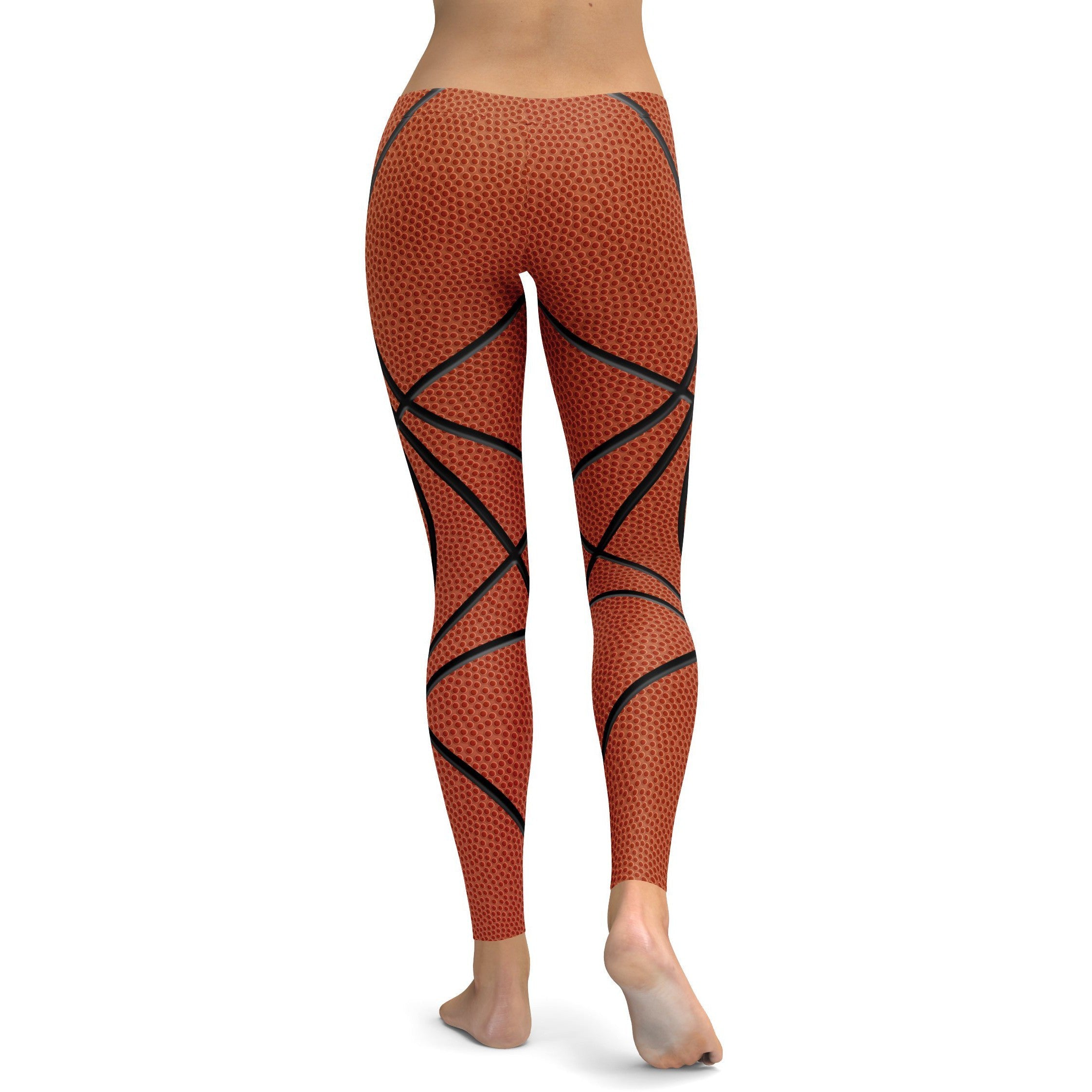 Womens Workout Yoga Basketball Leggings Dark Red/Black | Gear Bunch