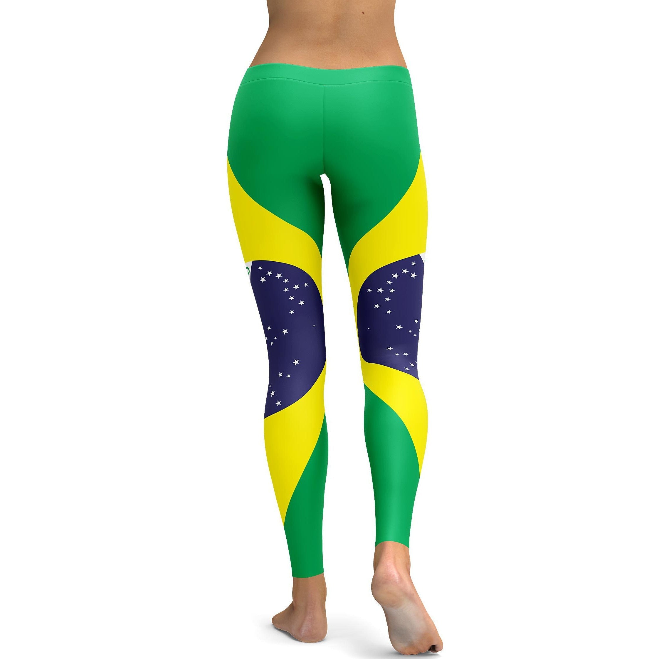Brazilian Flag Leggings - GearBunch Leggings / Yoga Pants