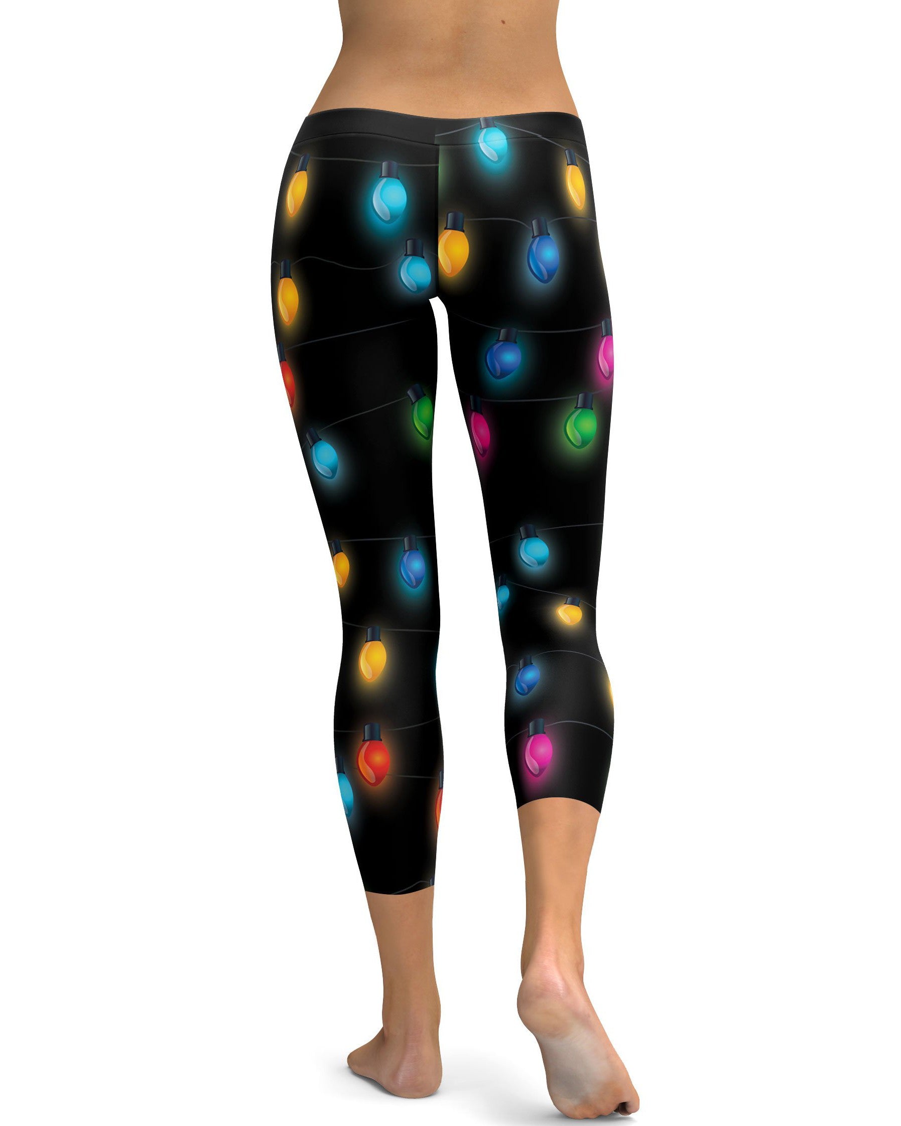 Christmas Lights Capris - GearBunch Leggings / Yoga Pants