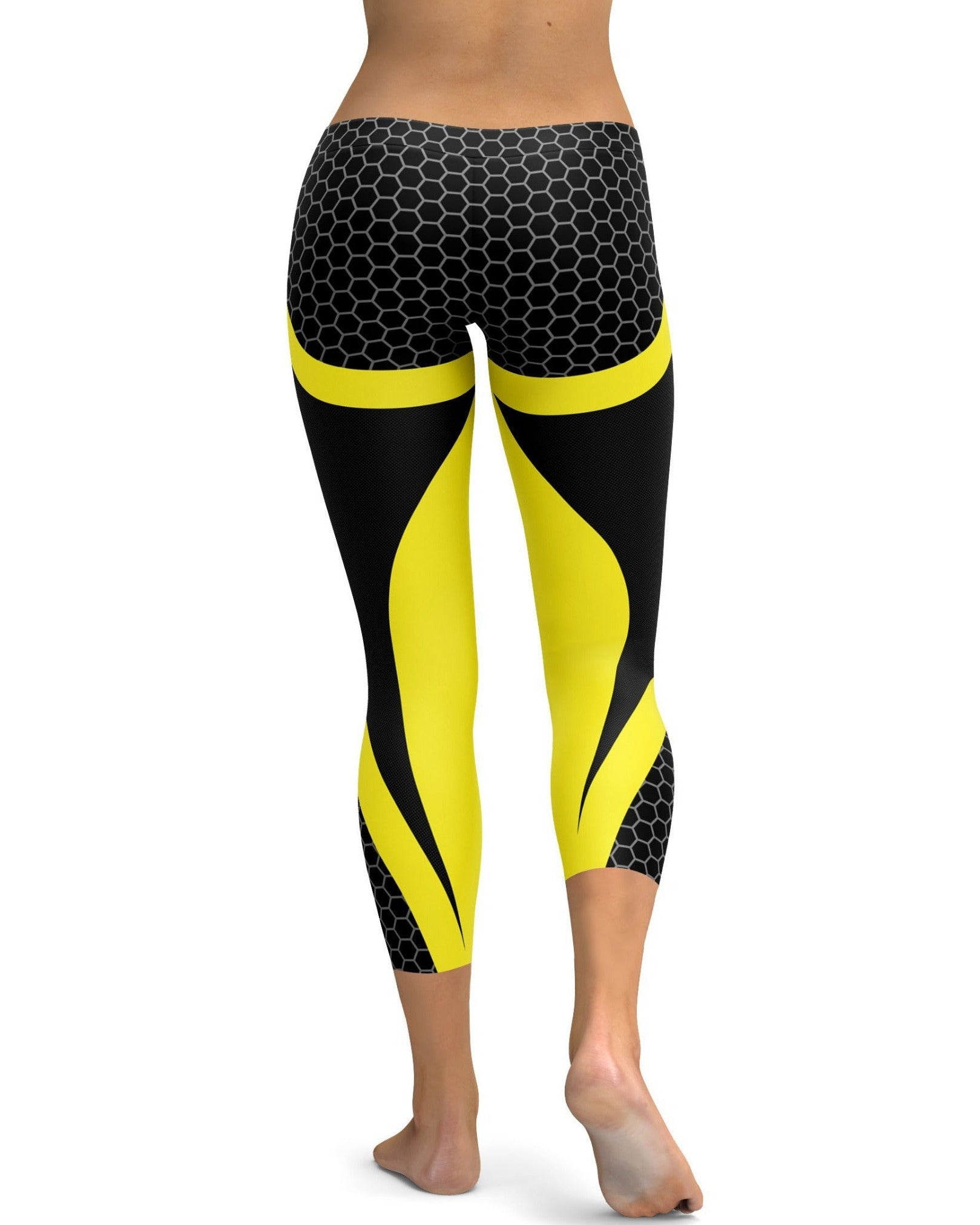 Gearbunch - Yellow Honeycomb Carbon Capris 