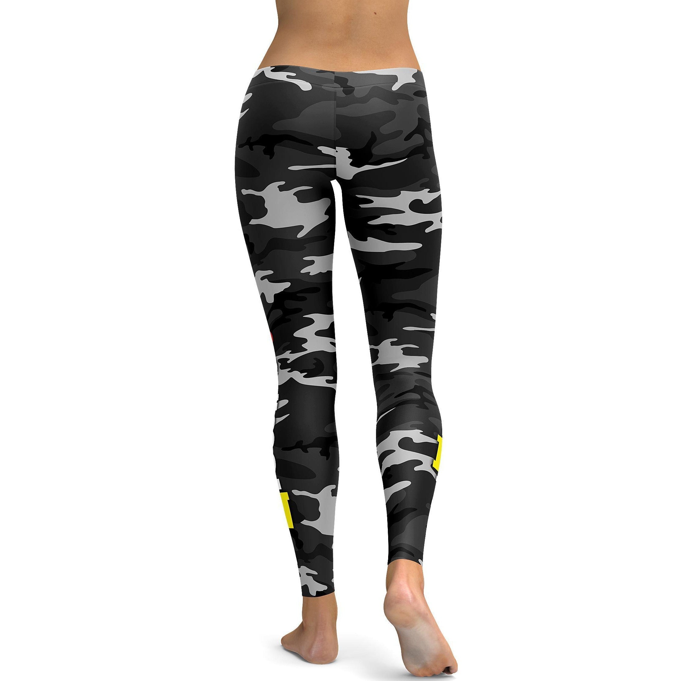 Womens Workout Yoga 1 Down 5 Up Motorcycle Leggings - GearBunch Leggings / Yoga Pants