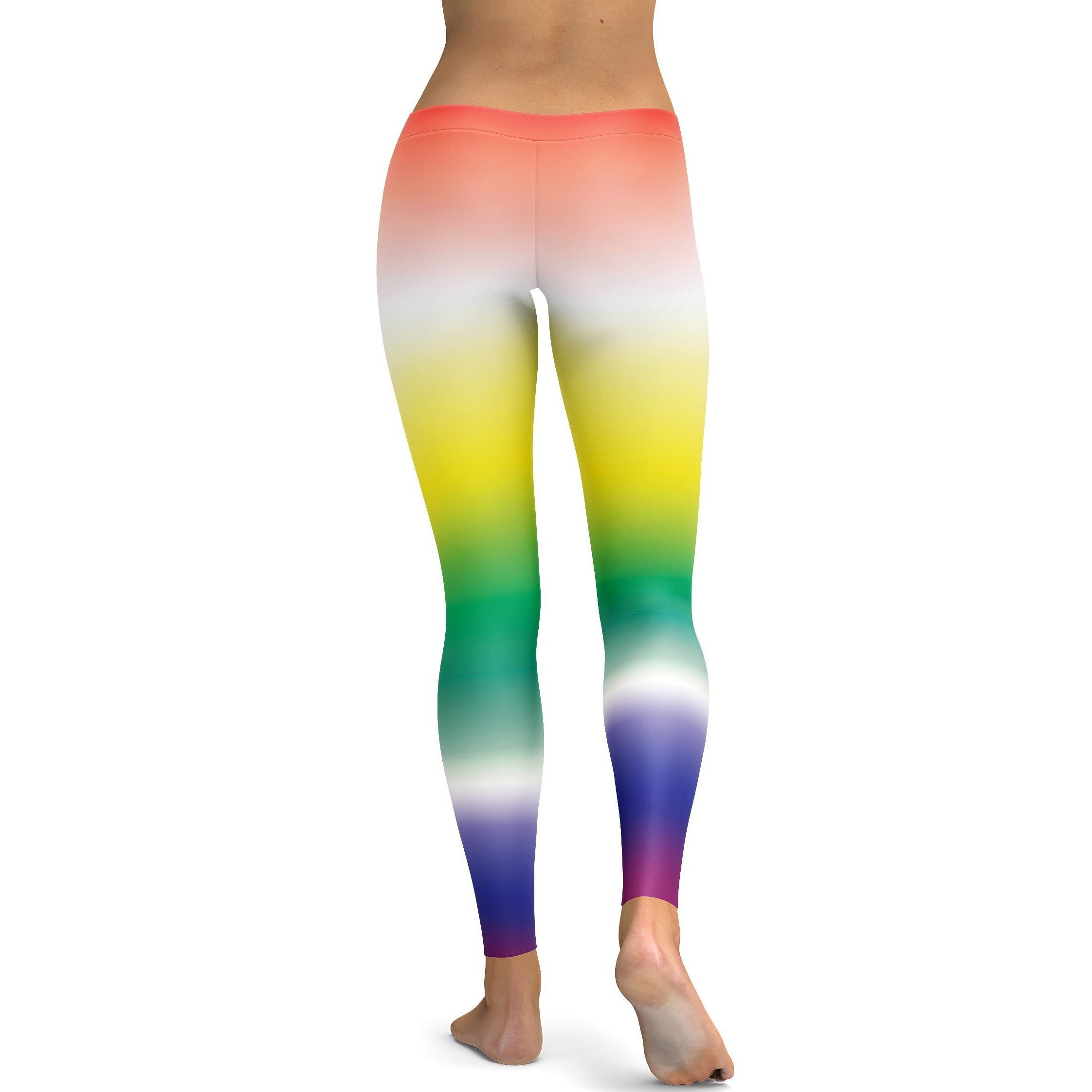 Ombre Rainbow Leggings - GearBunch Leggings / Yoga Pants