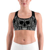 Ornamental Skull Sports bra - Gearbunch