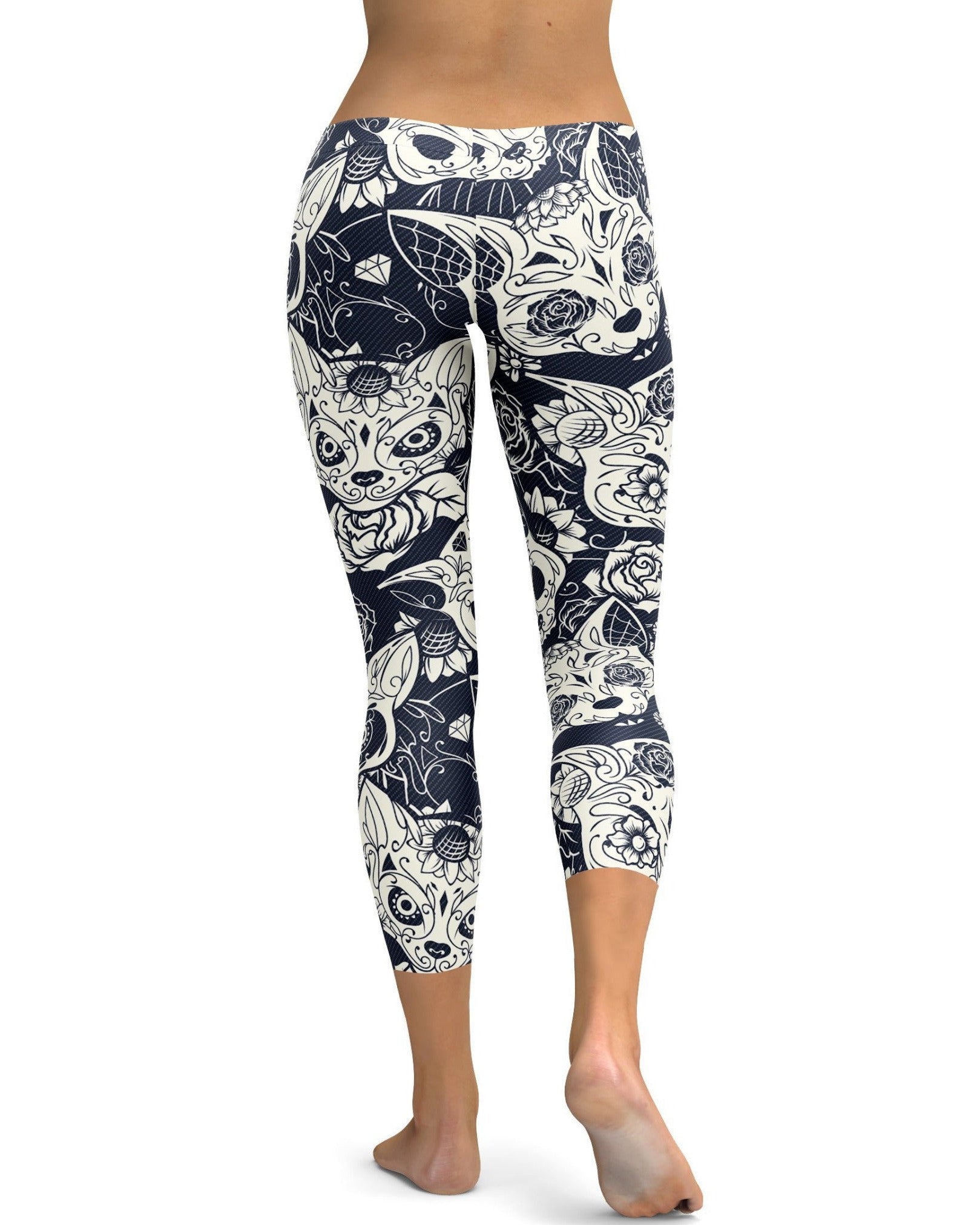 Gearbunch - Sugar Skull Cats Capris