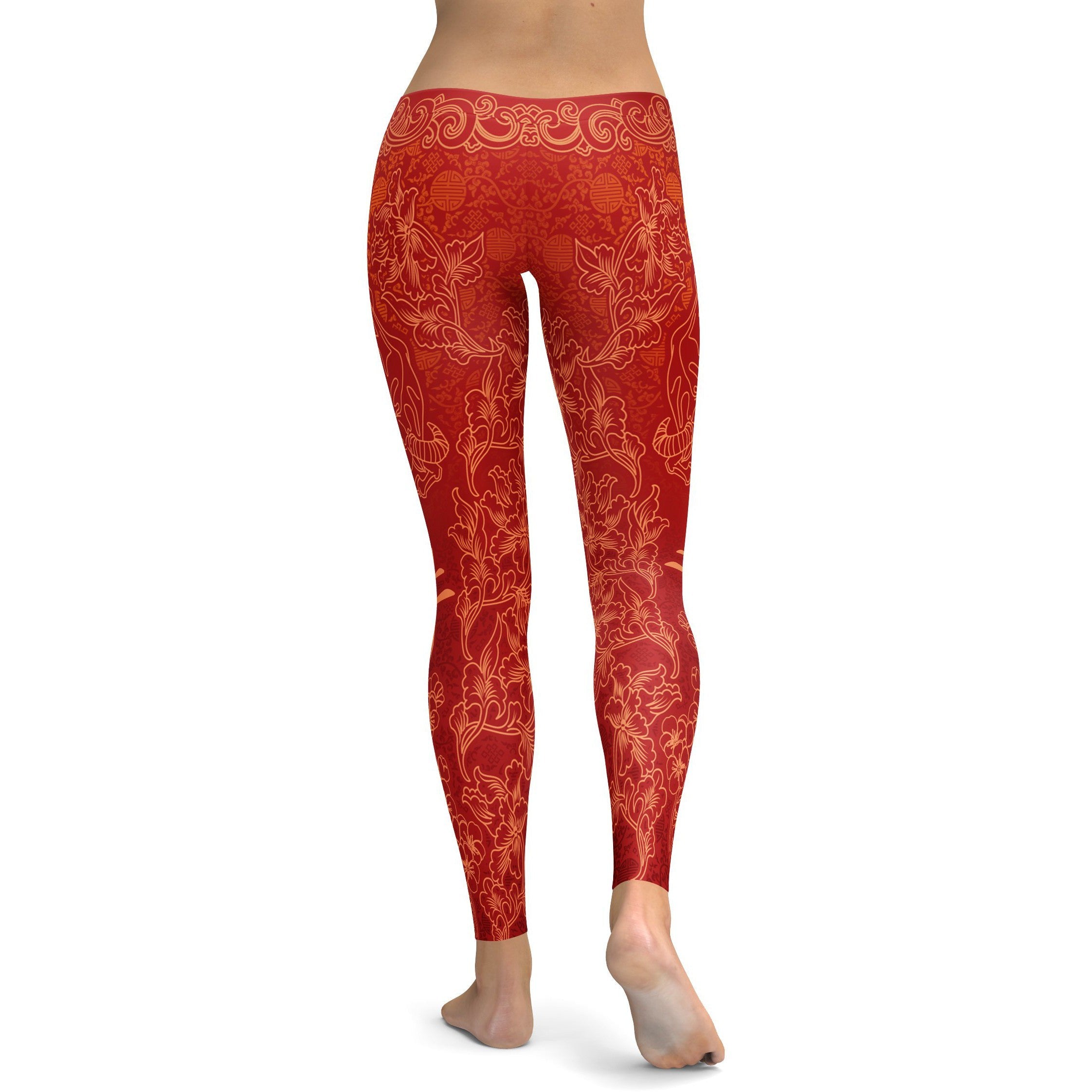 Chinese Zodiac Ox Leggings - GearBunch Leggings / Yoga Pants