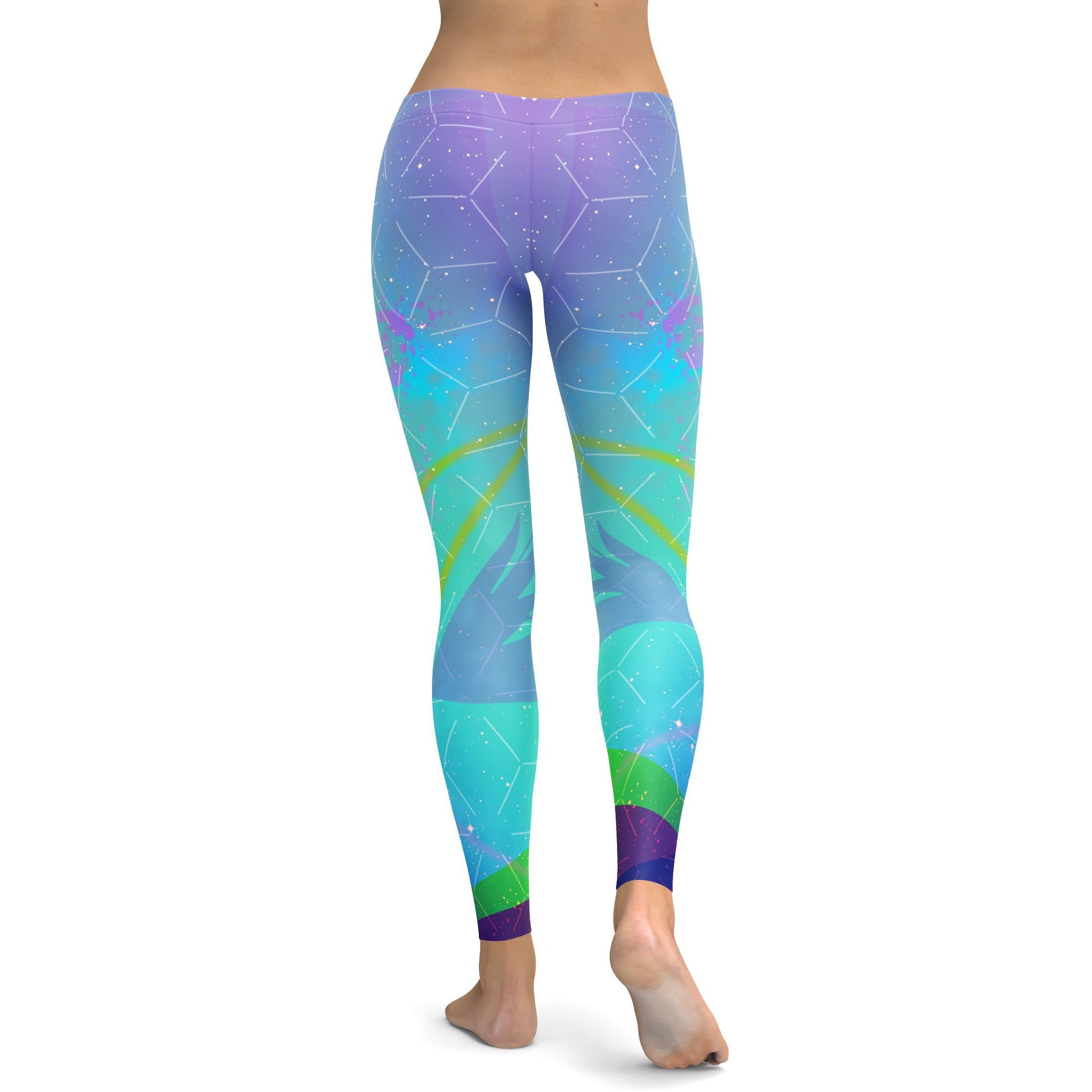 Light Colorful Rave Leggings - GearBunch Leggings / Yoga Pants