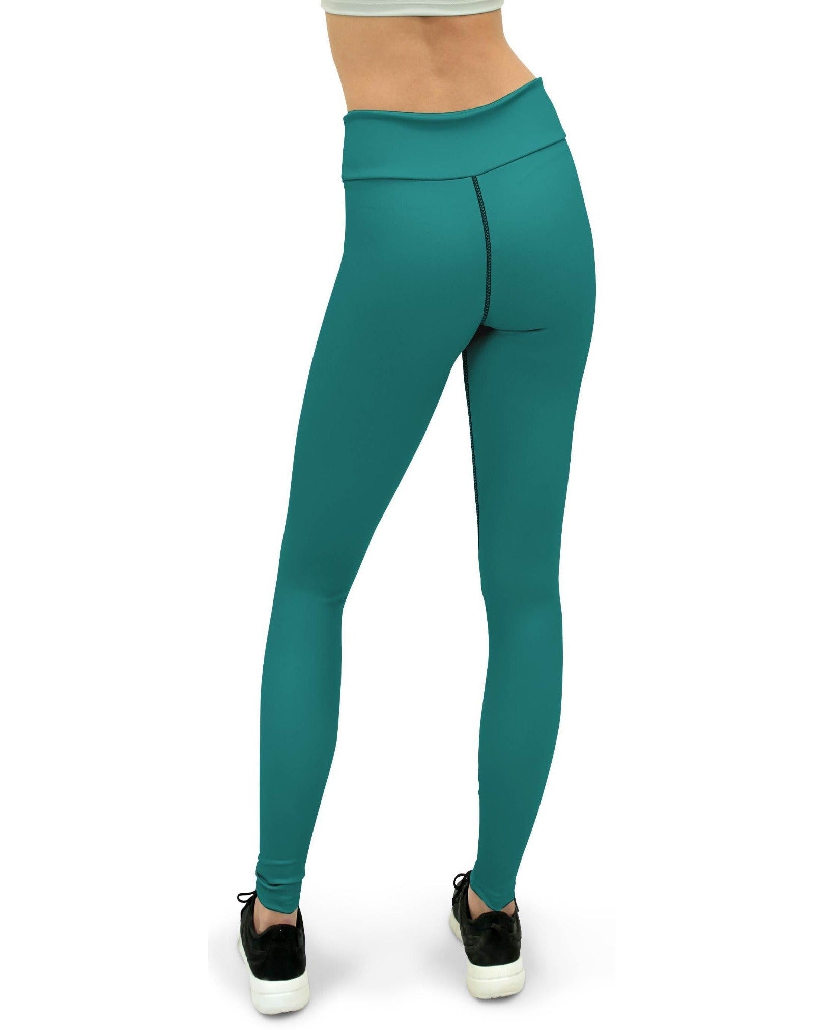 Gearbunch - Solid Teal Yoga Pants 