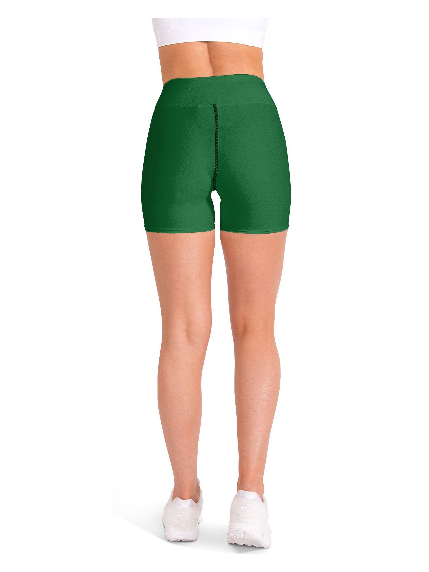 Solid Irish Green Yoga Shorts Gearbunch