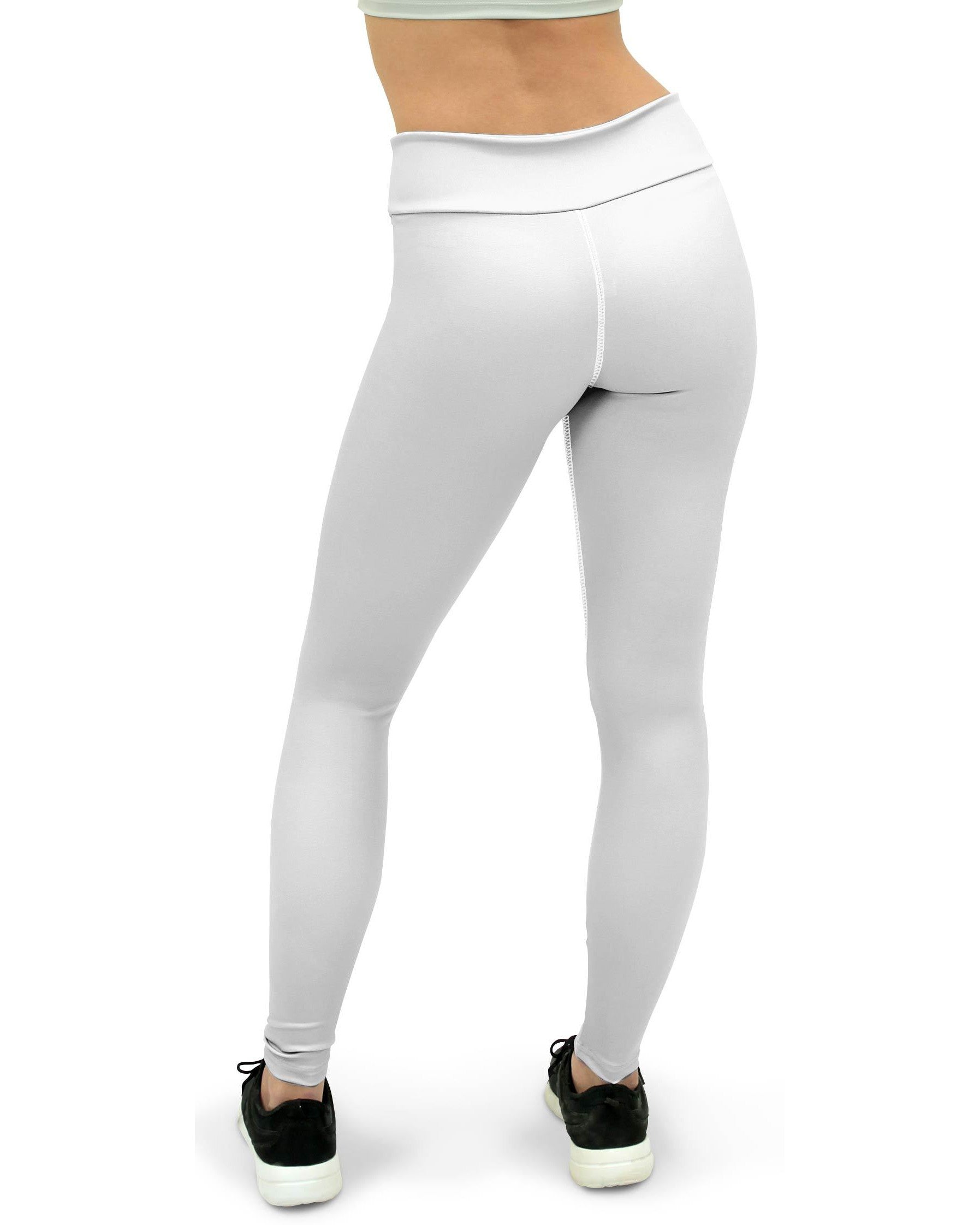 Solid White Yoga Pants