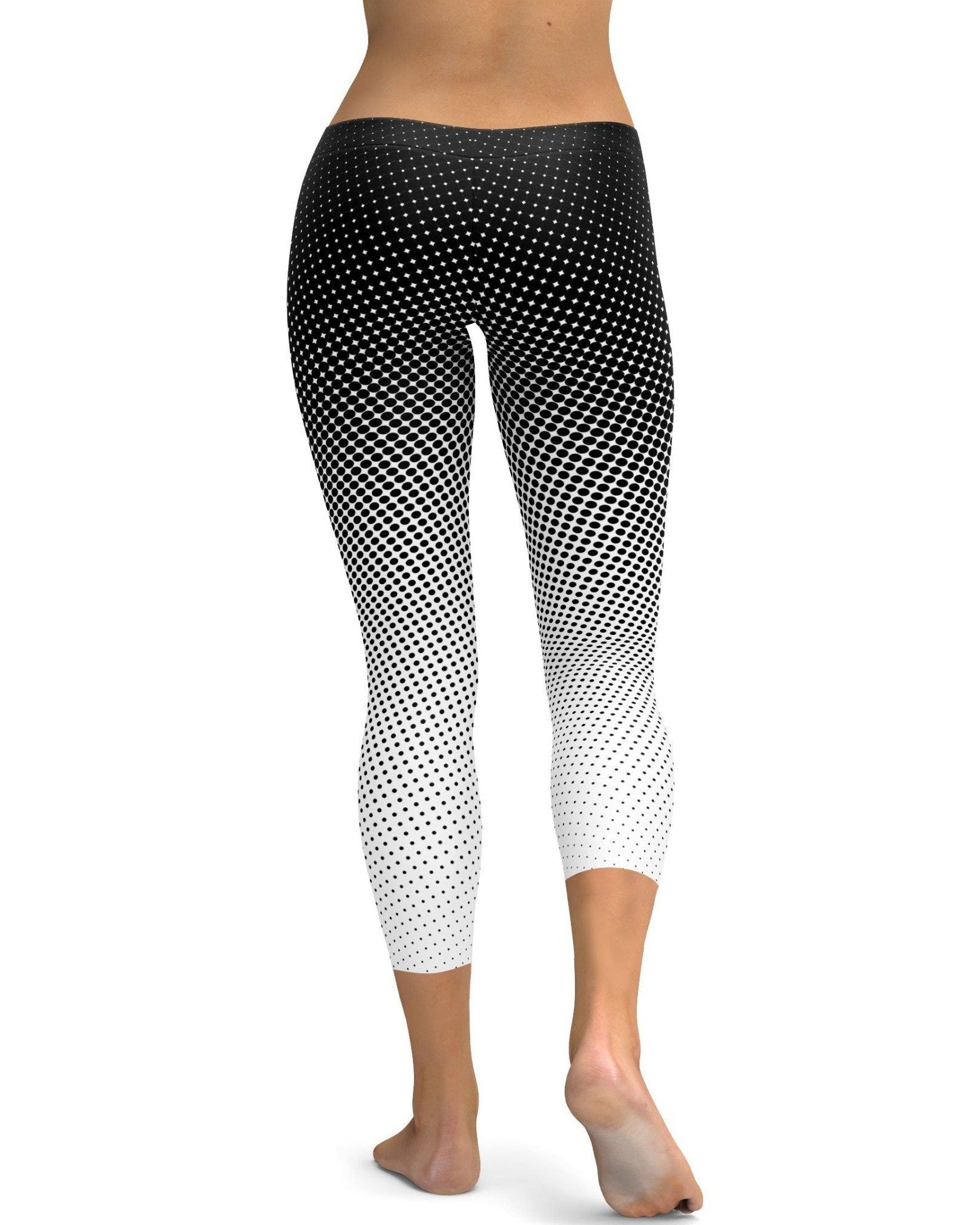 GearBunch - B&W Halftone Capris